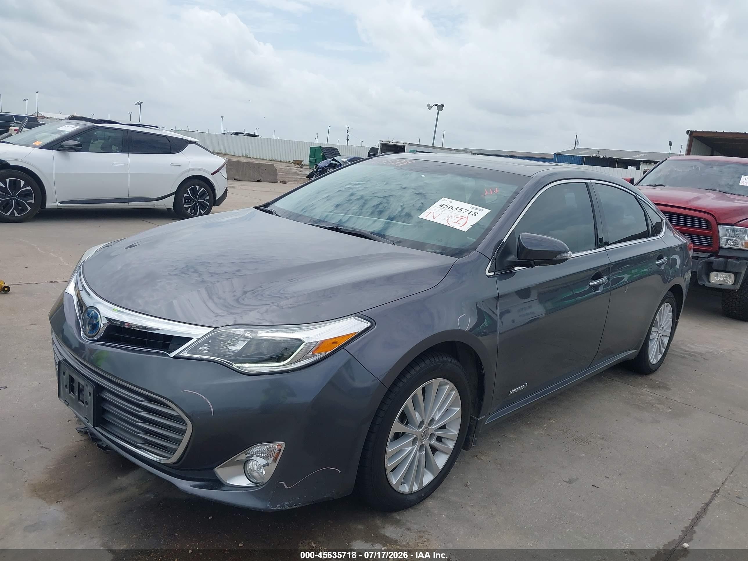 2014 Toyota Avalon Hybrid Limited Серый vin: 4T1BD1EB1EU024607
