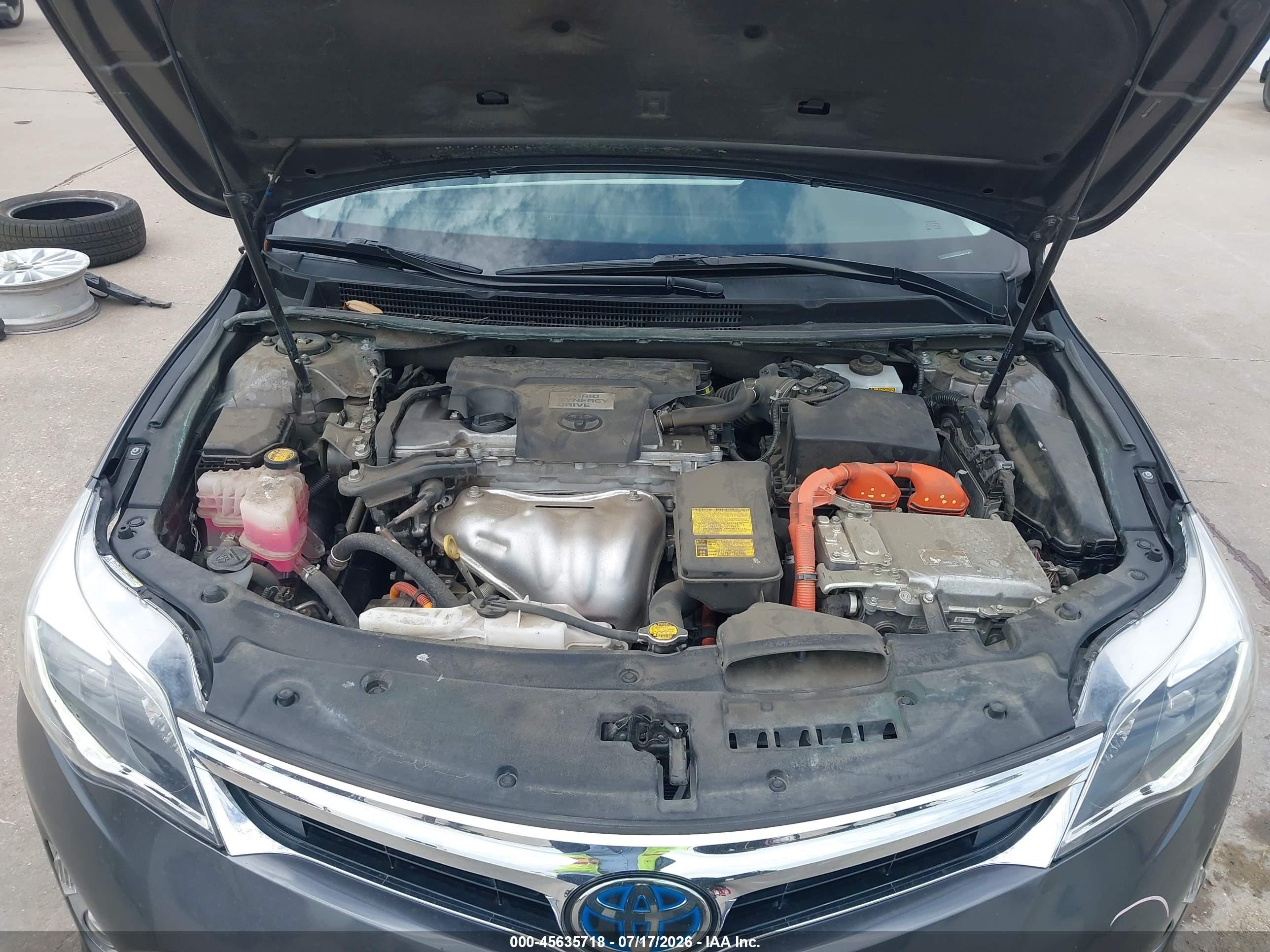 2014 Toyota Avalon Hybrid Limited Серый vin: 4T1BD1EB1EU024607