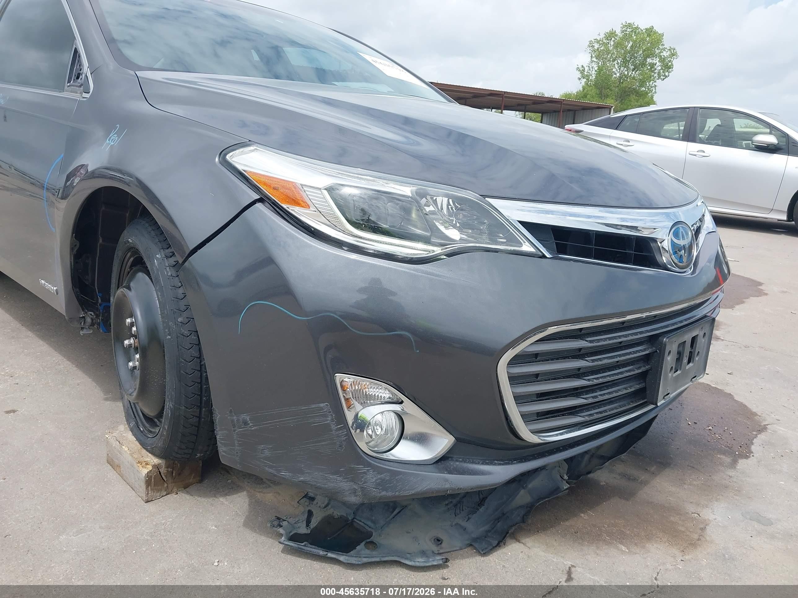 2014 Toyota Avalon Hybrid Limited Серый vin: 4T1BD1EB1EU024607