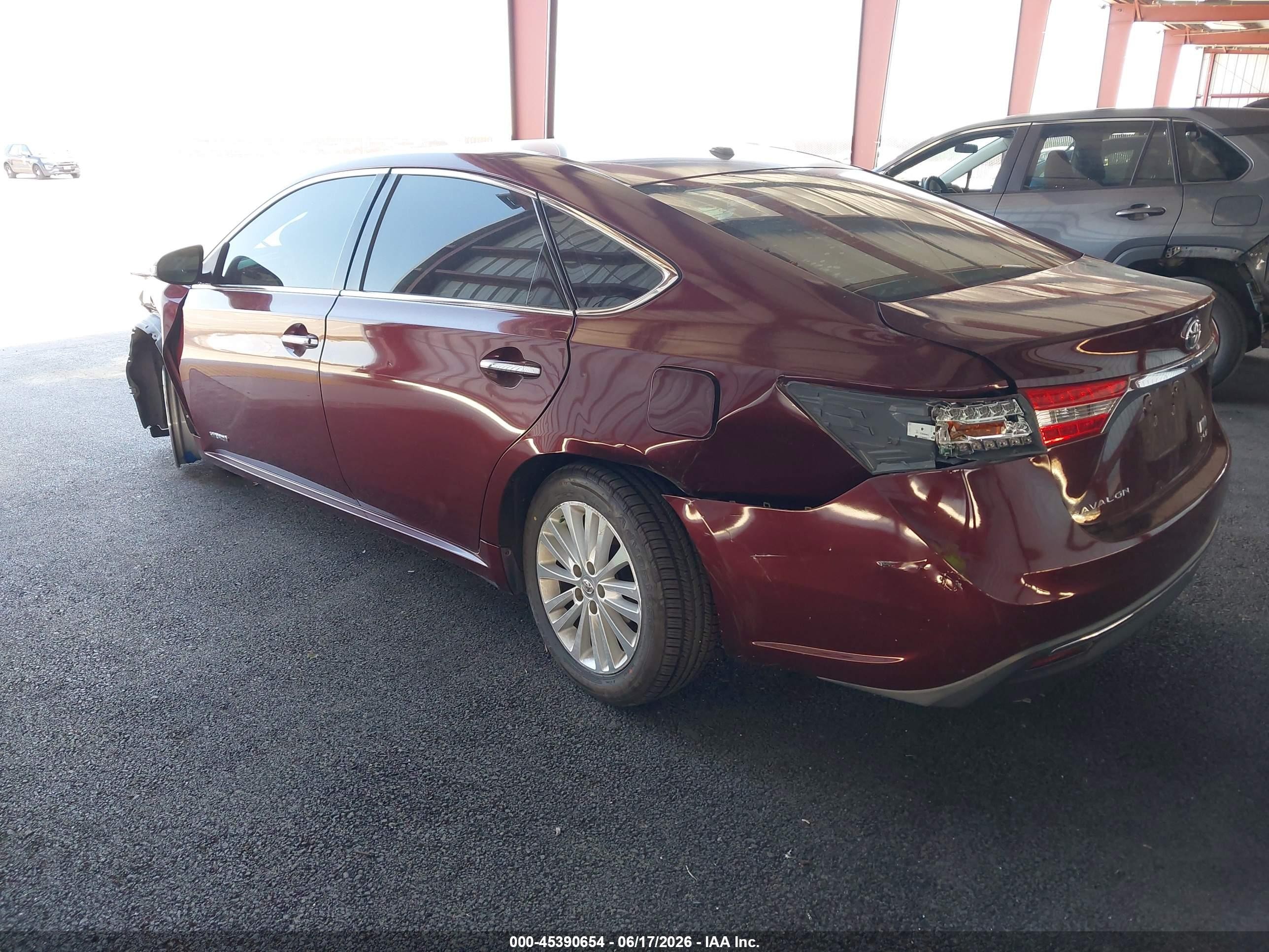 2014 Toyota Avalon Hybrid Xle Touring Burgundy vin: 4T1BD1EB1EU030634