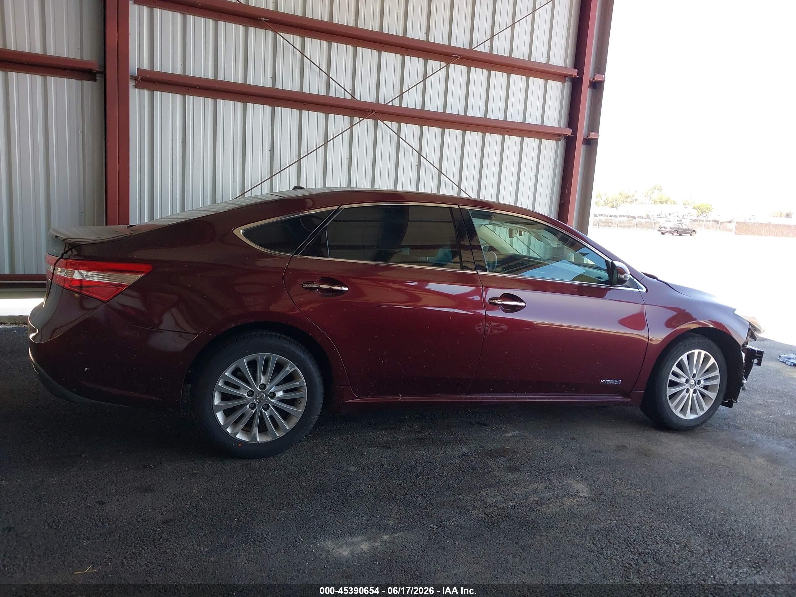 2014 Toyota Avalon Hybrid Xle Touring Burgundy vin: 4T1BD1EB1EU030634