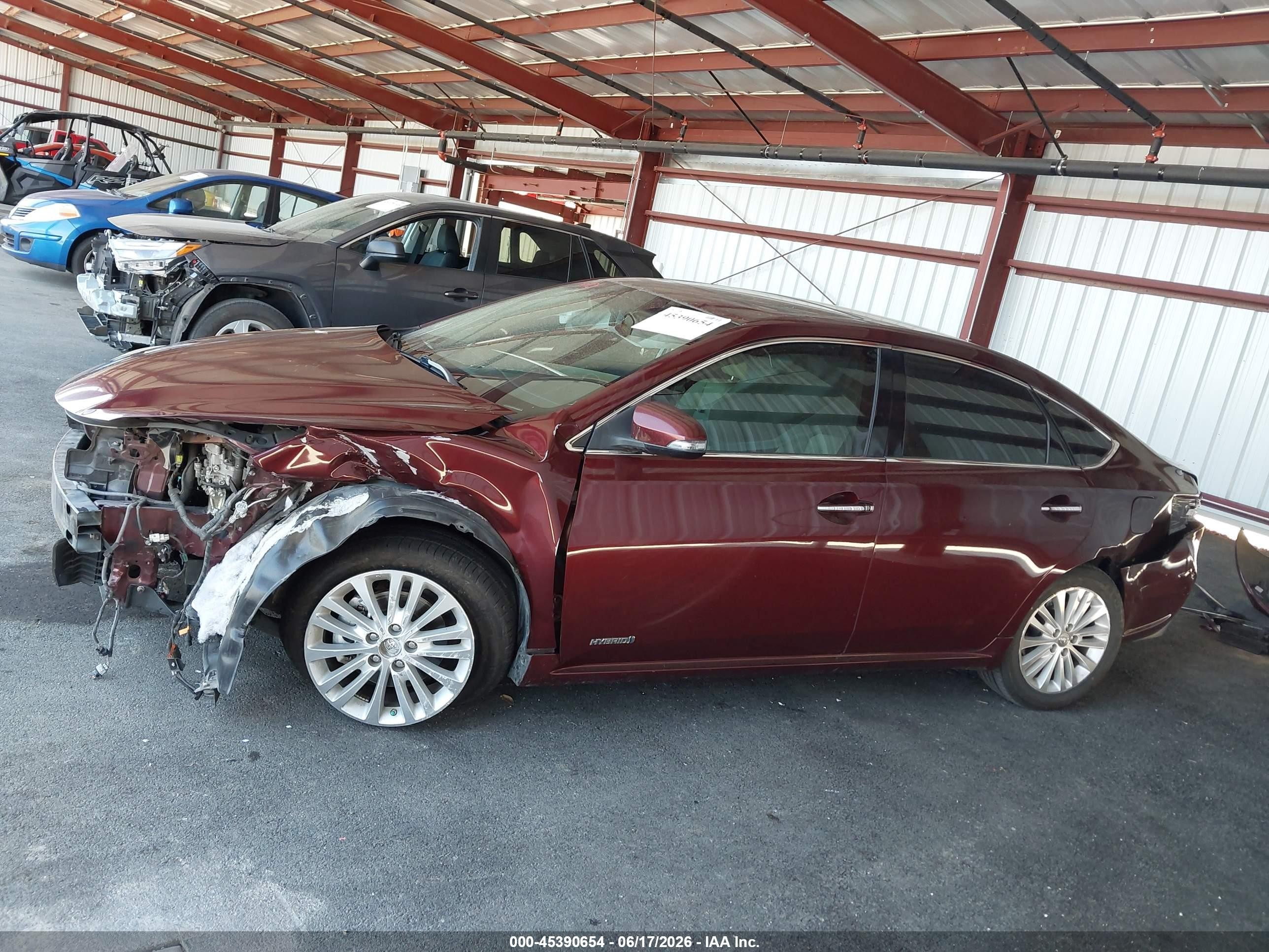 2014 Toyota Avalon Hybrid Xle Touring Burgundy vin: 4T1BD1EB1EU030634
