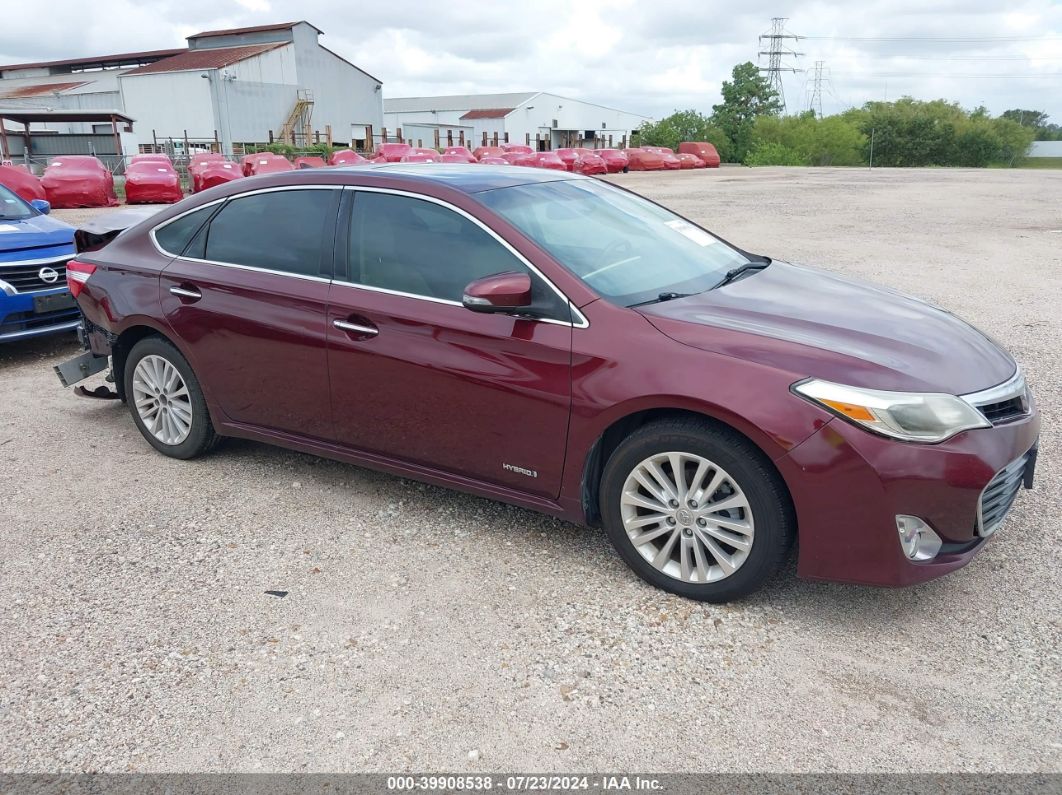 2014 Toyota Avalon Hybrid Limited Maroon vin: 4T1BD1EB1EU034876
