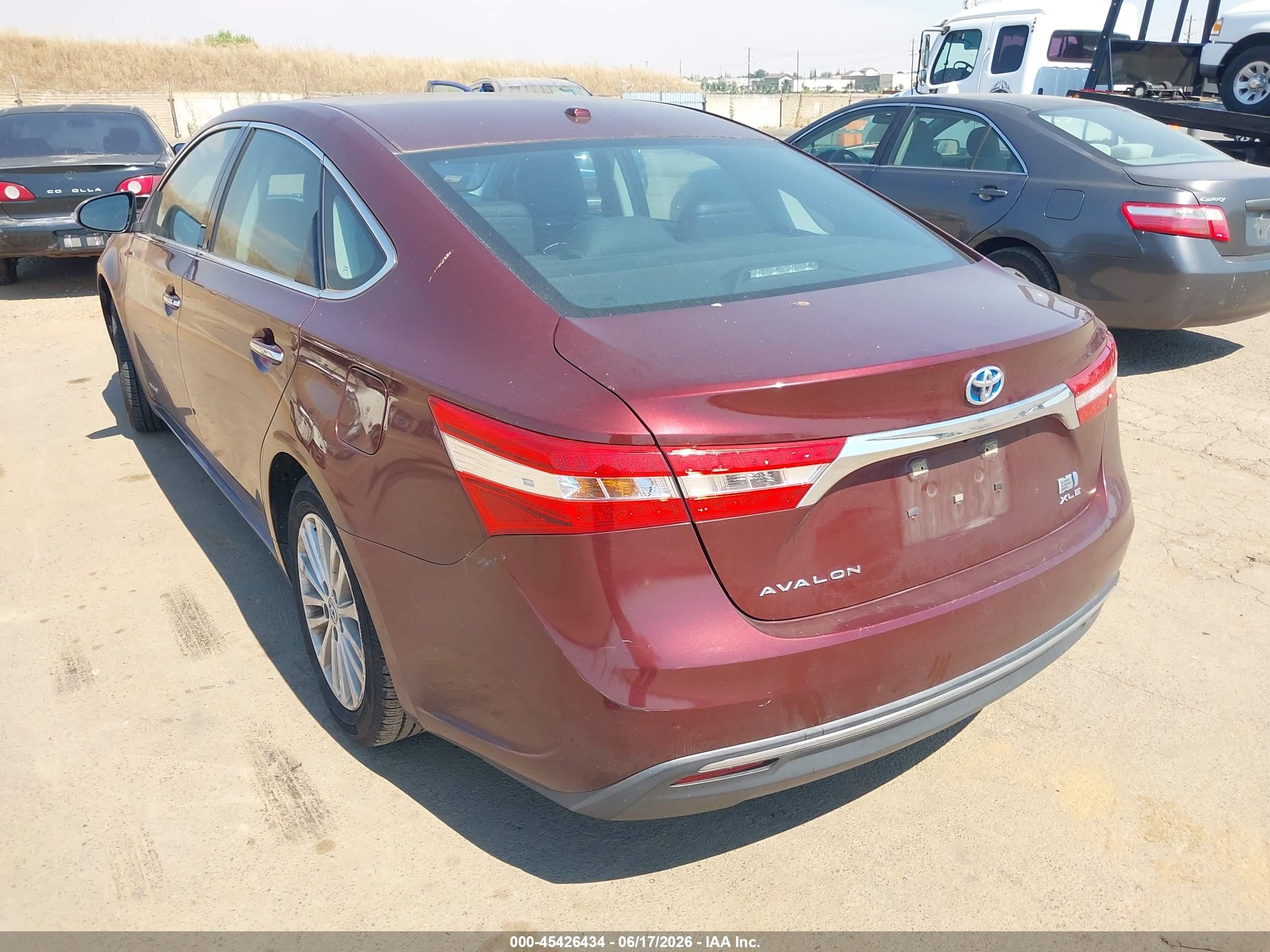 2015 Toyota Avalon Hybrid Xle Touring Burgundy vin: 4T1BD1EB1FU037245