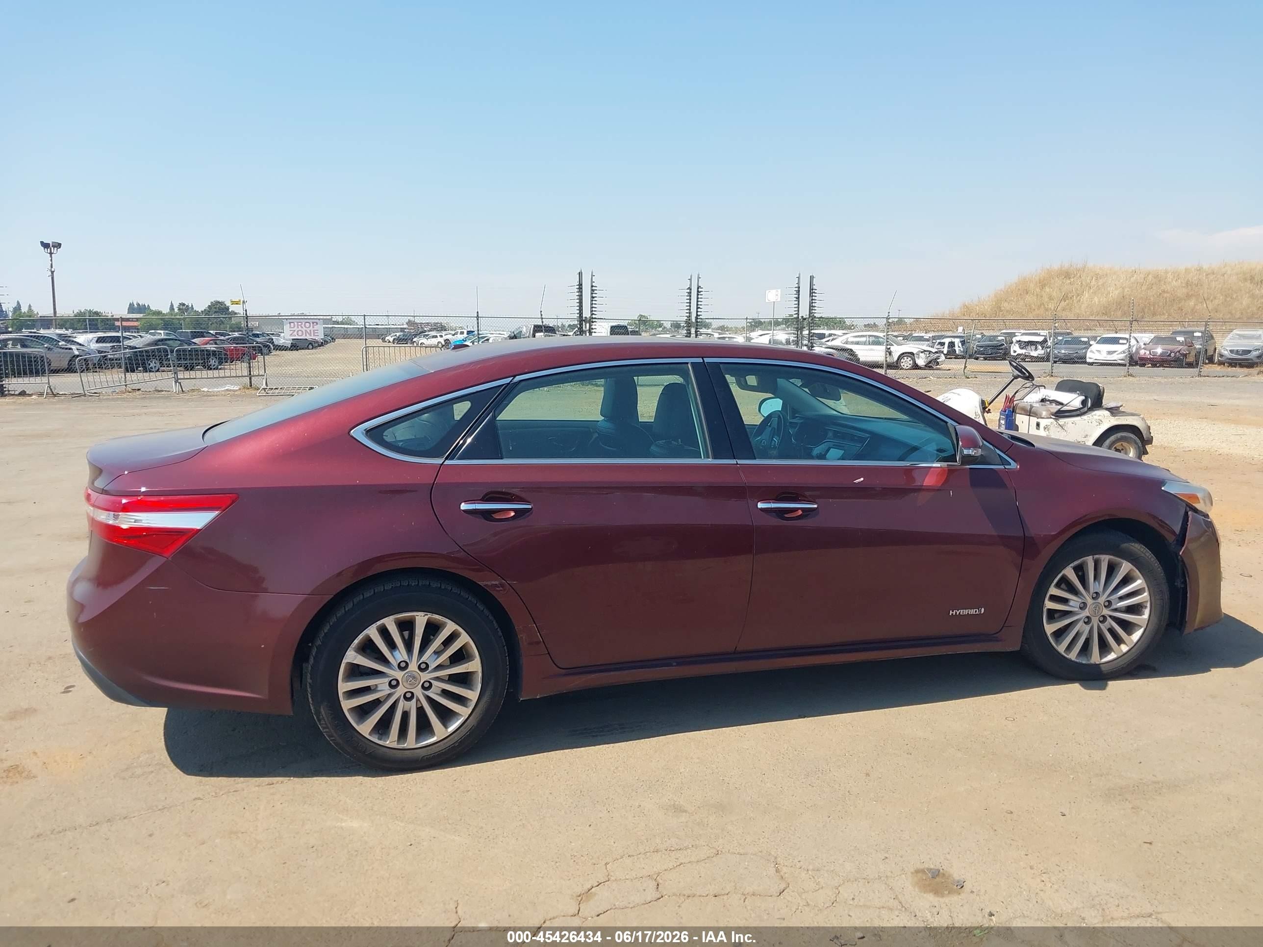 2015 Toyota Avalon Hybrid Xle Touring Burgundy vin: 4T1BD1EB1FU037245