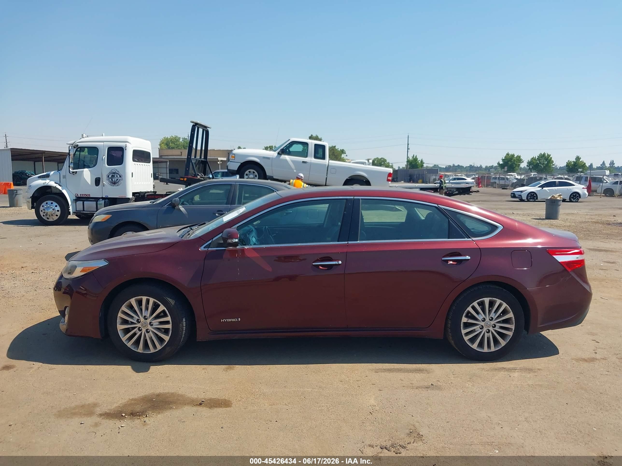 2015 Toyota Avalon Hybrid Xle Touring Burgundy vin: 4T1BD1EB1FU037245