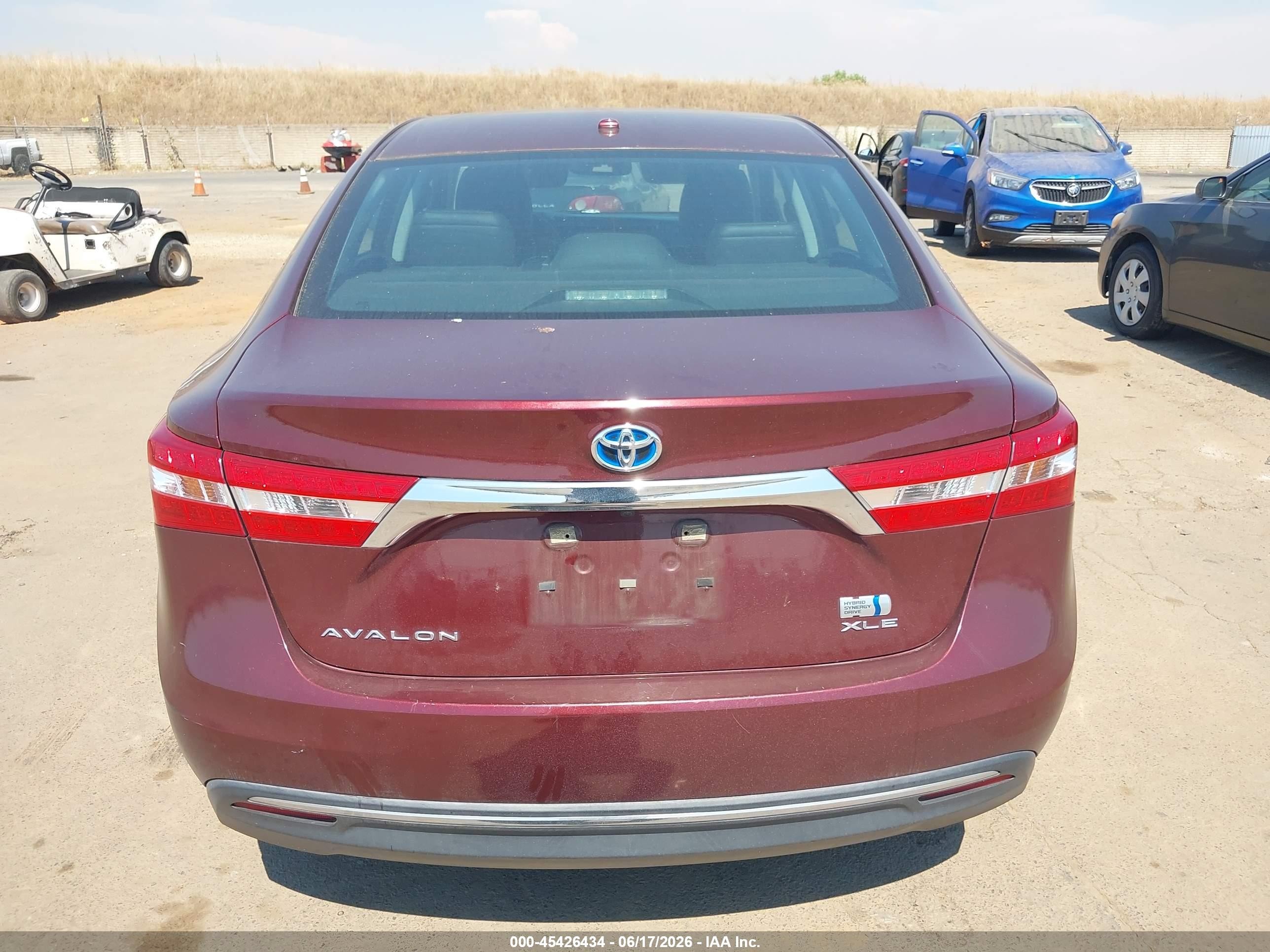 2015 Toyota Avalon Hybrid Xle Touring Burgundy vin: 4T1BD1EB1FU037245