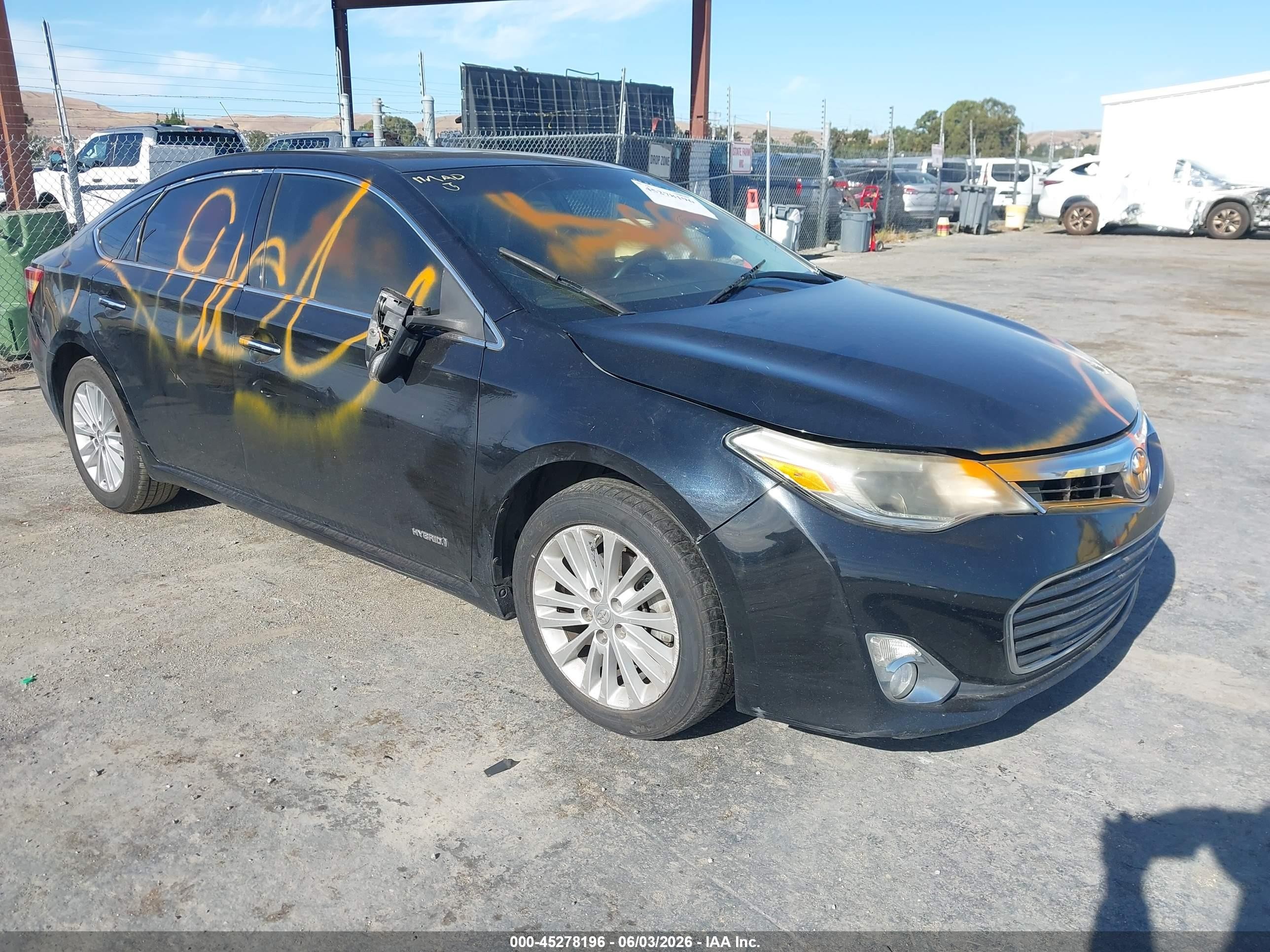 2015 Toyota Avalon Hybrid/prem/tour/ltd Black vin: 4T1BD1EB1FU038931