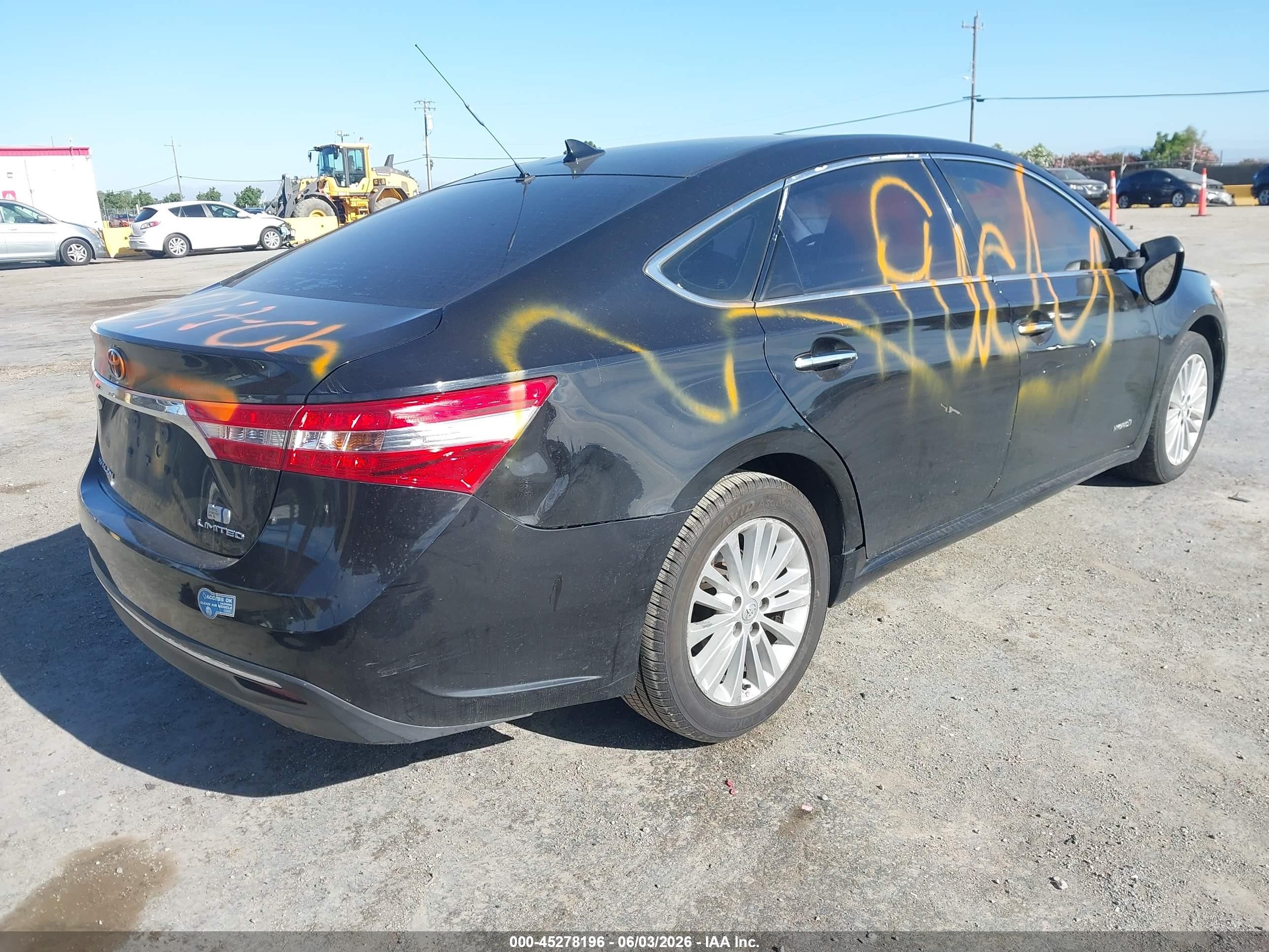 2015 Toyota Avalon Hybrid/prem/tour/ltd Black vin: 4T1BD1EB1FU038931