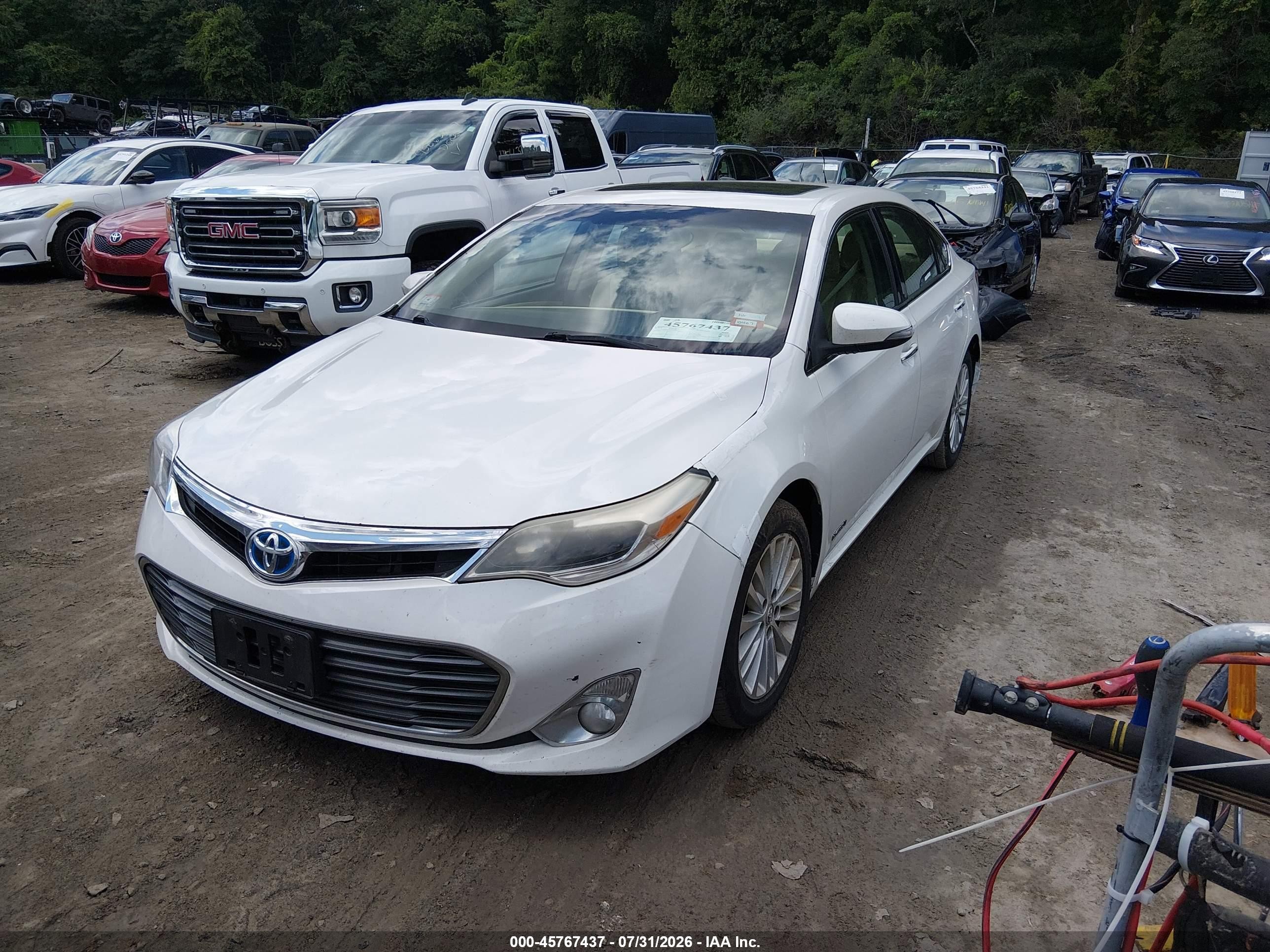 2015 Toyota Avalon Hybrid Xle Touring Белый vin: 4T1BD1EB1FU040680