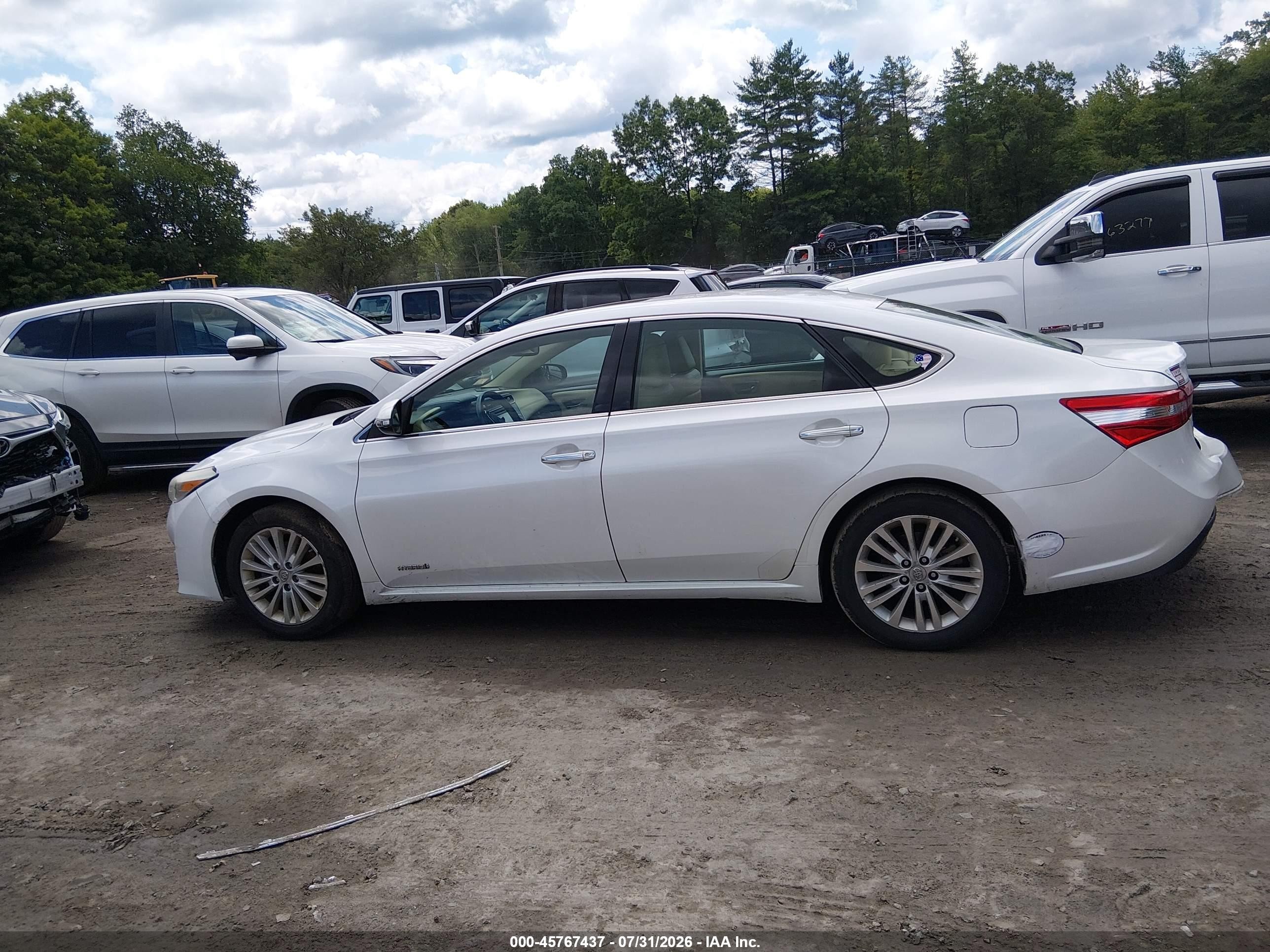 2015 Toyota Avalon Hybrid Xle Touring Белый vin: 4T1BD1EB1FU040680