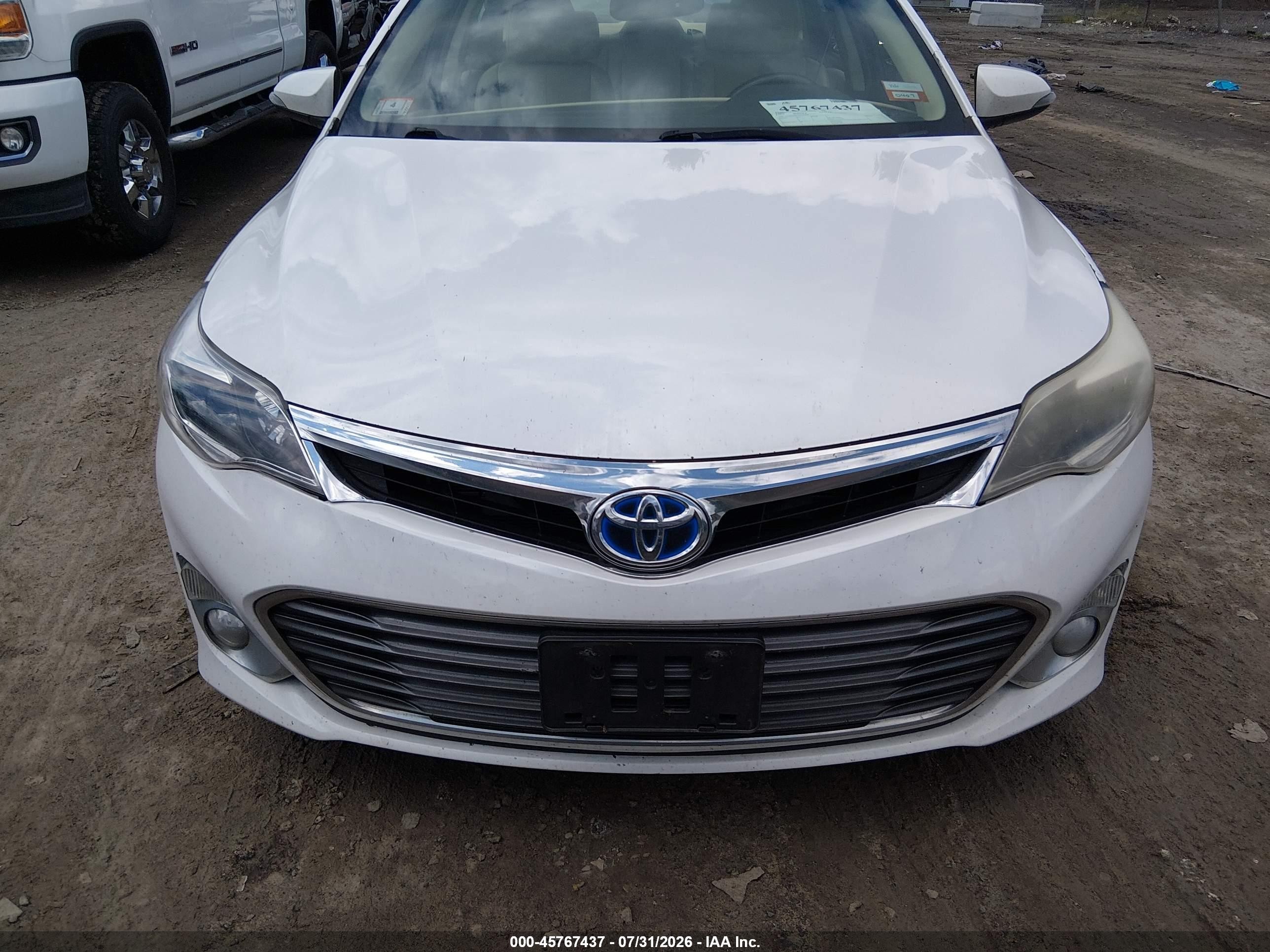 2015 Toyota Avalon Hybrid Xle Touring Белый vin: 4T1BD1EB1FU040680