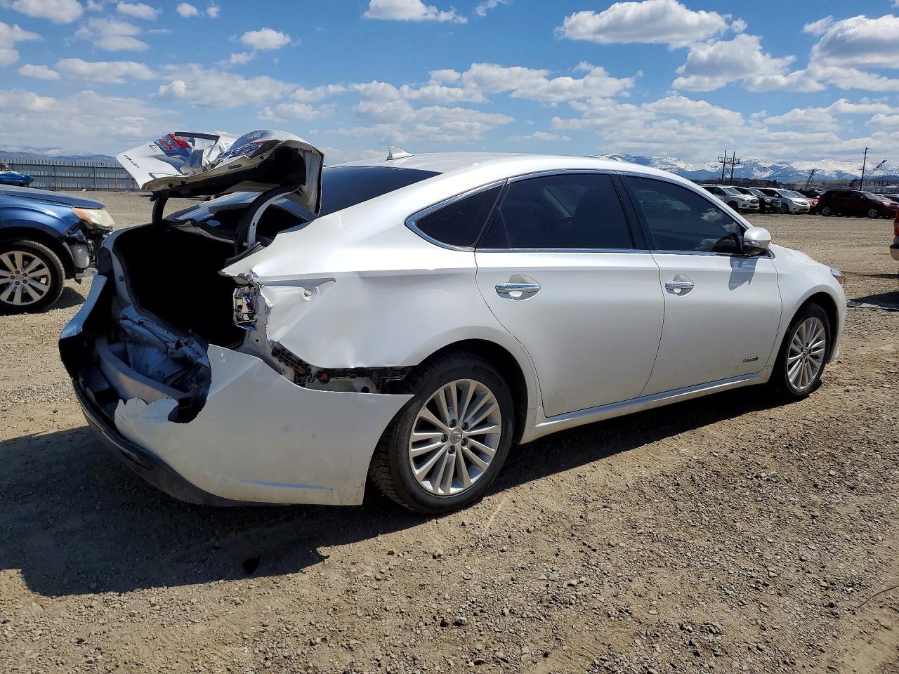 2015 Toyota Avalon Hybrid White vin: 4T1BD1EB1FU043255