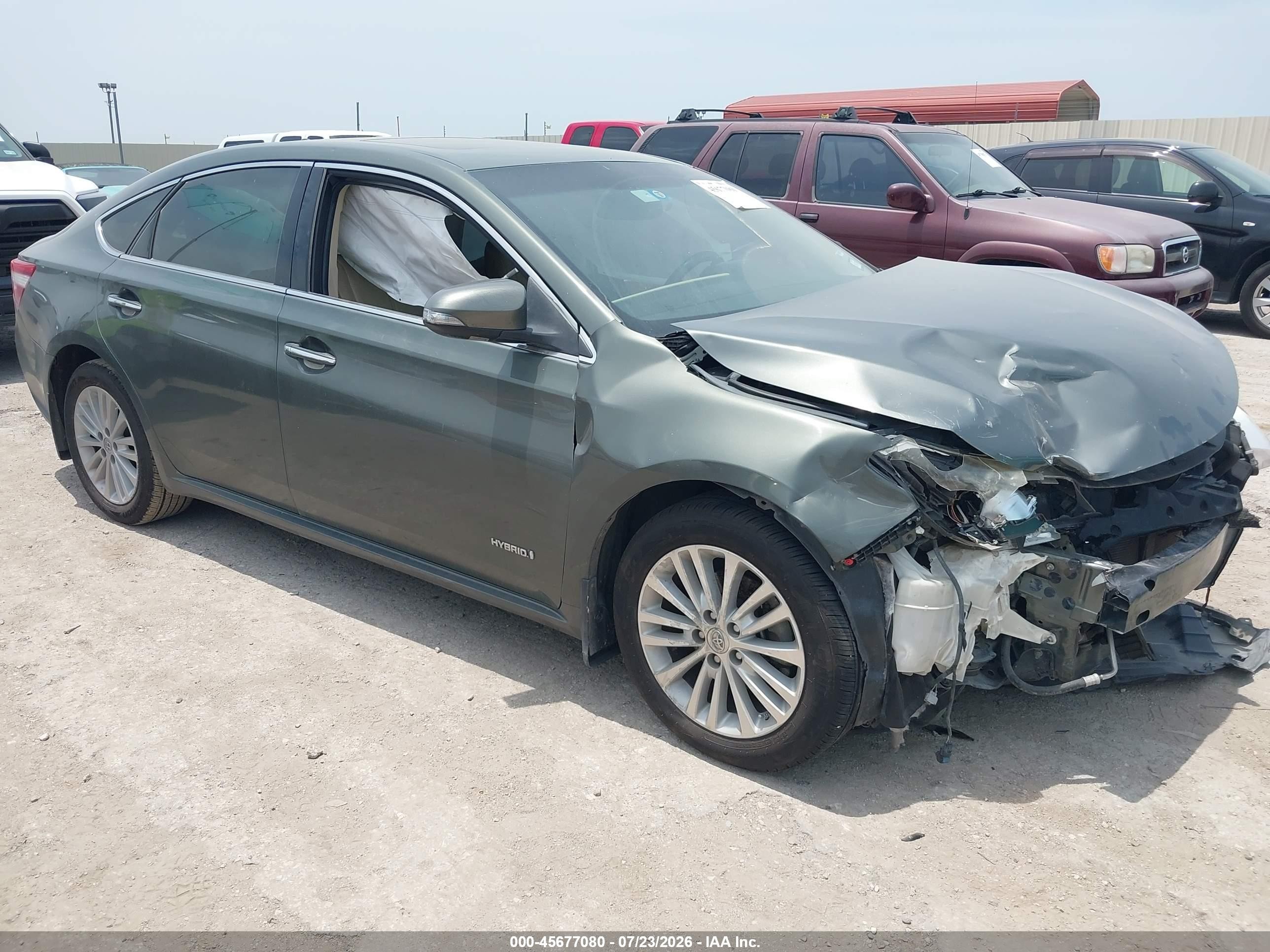 2013 Toyota Avalon Hybrid Limited Зеленый vin: 4T1BD1EB2DU002095