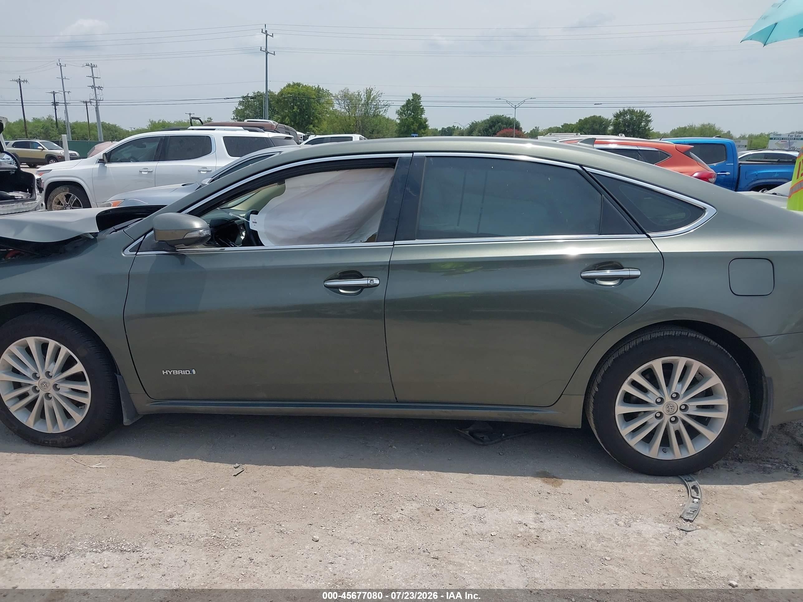 2013 Toyota Avalon Hybrid Limited Green vin: 4T1BD1EB2DU002095