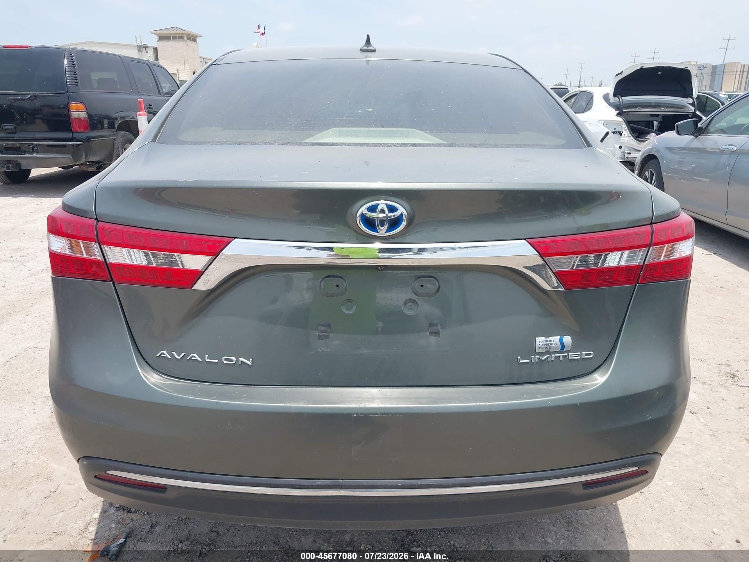 2013 Toyota Avalon Hybrid Limited Green vin: 4T1BD1EB2DU002095