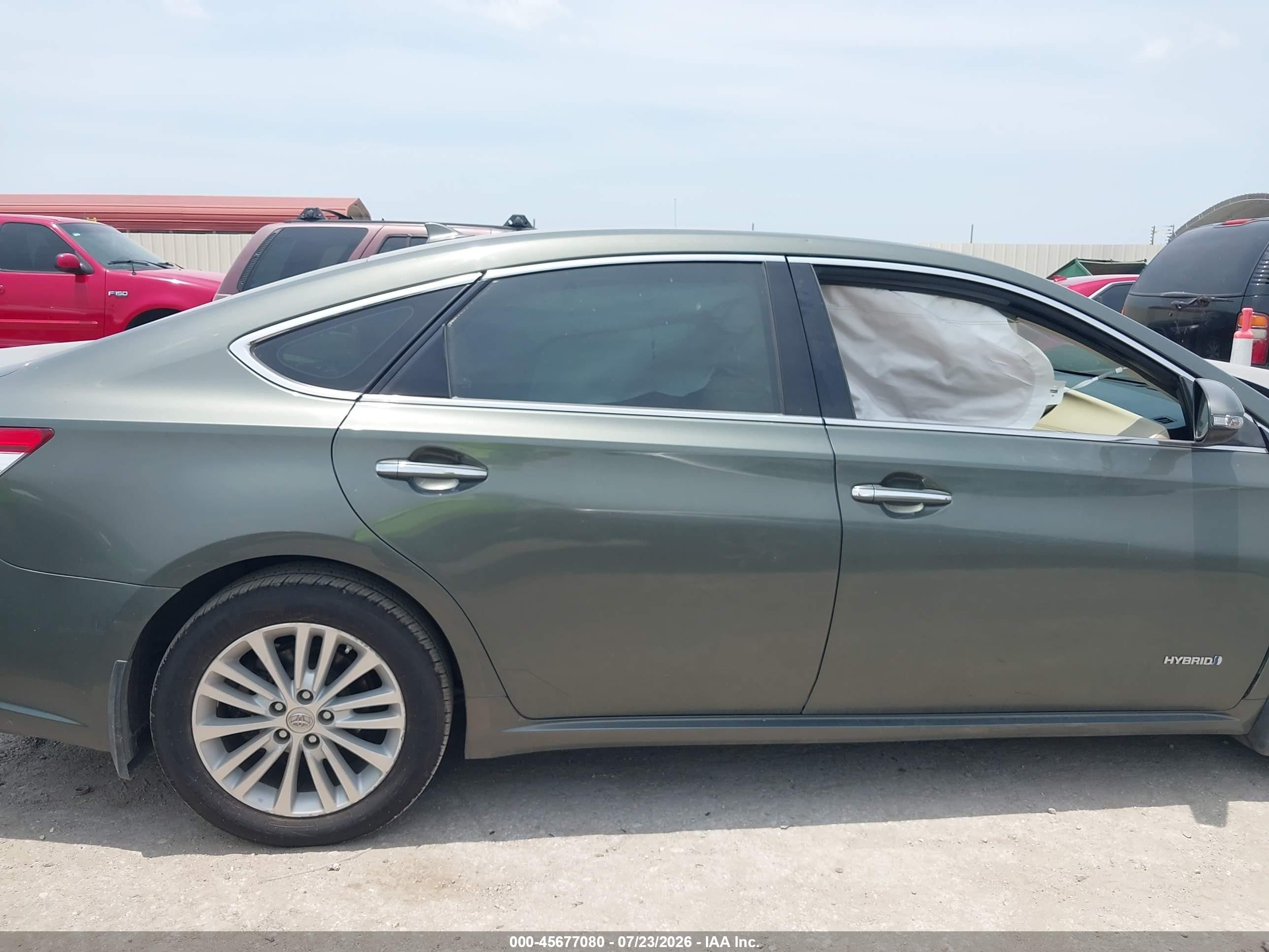 2013 Toyota Avalon Hybrid Limited Green vin: 4T1BD1EB2DU002095