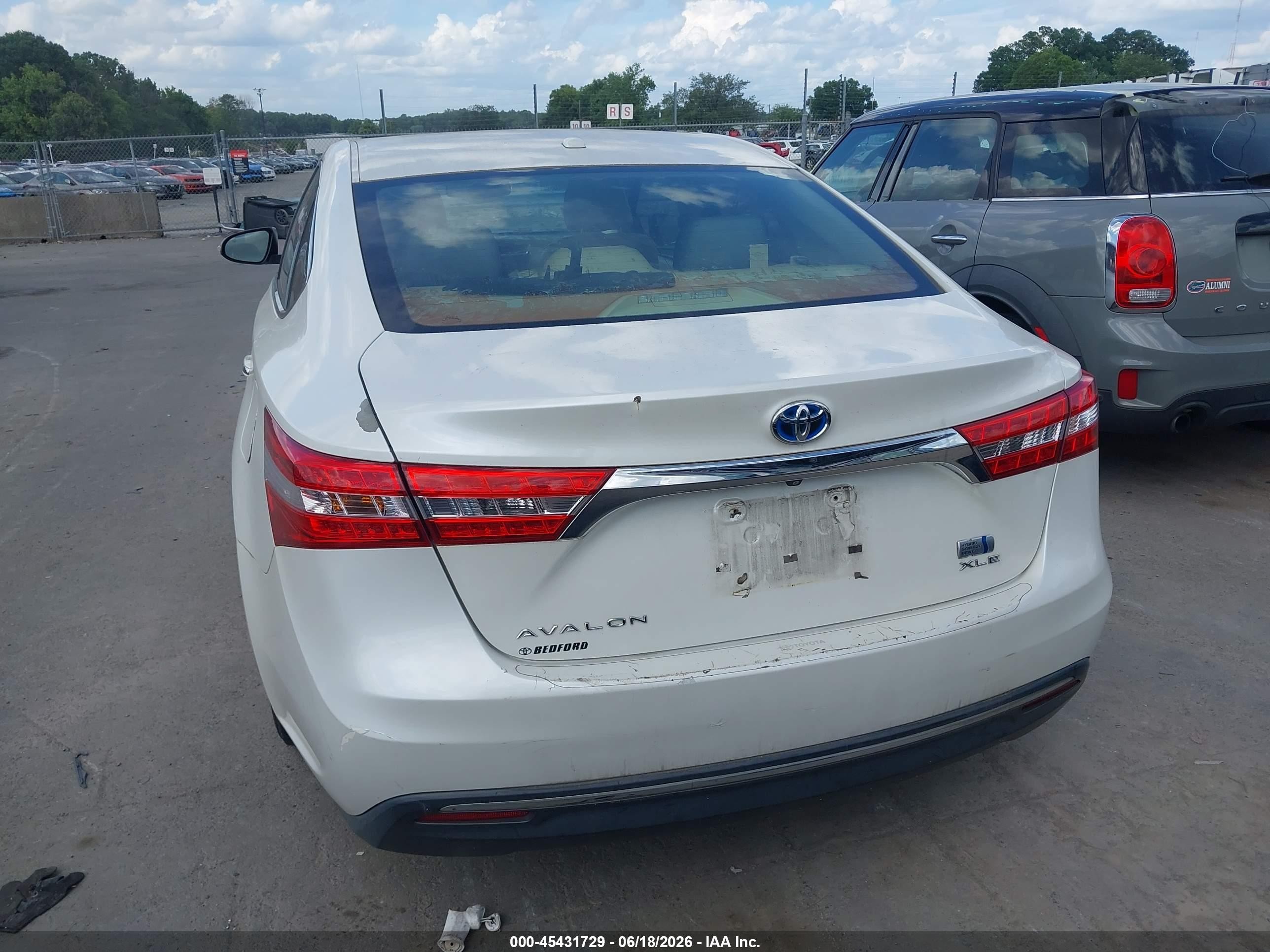 2013 Toyota Avalon Hybrid Xle Touring White vin: 4T1BD1EB2DU006647