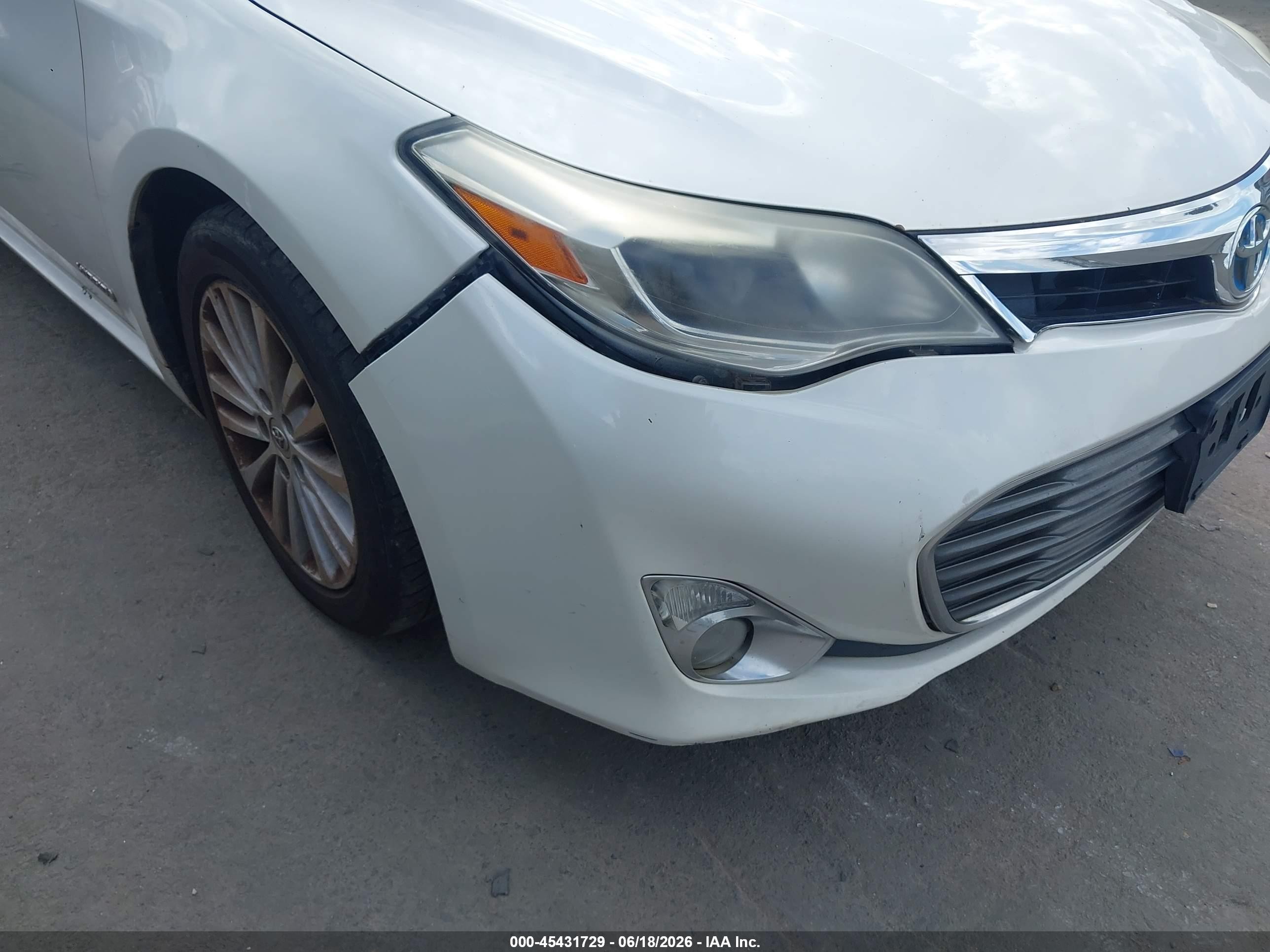 2013 Toyota Avalon Hybrid Xle Touring White vin: 4T1BD1EB2DU006647