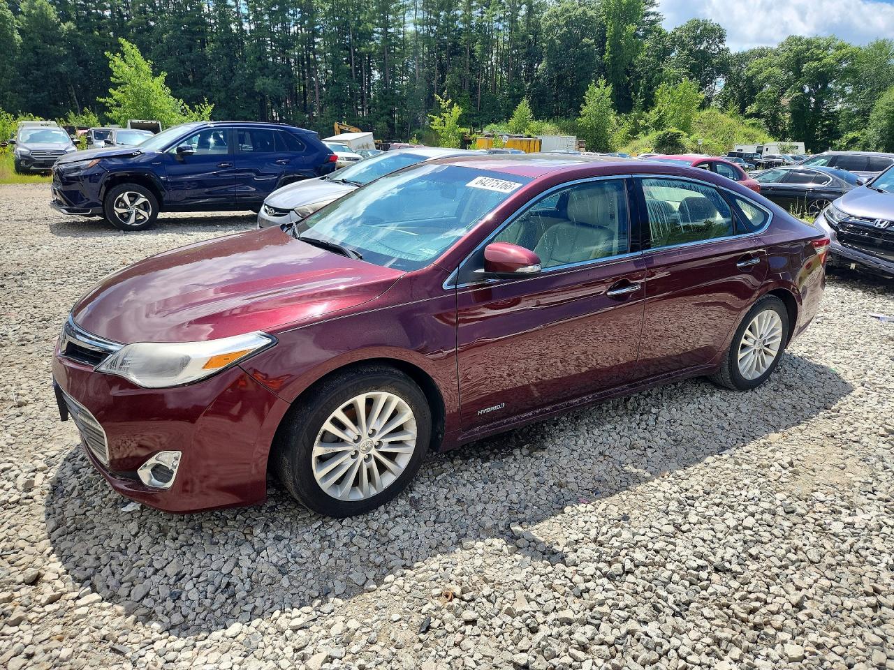 2014 Toyota Avalon Hybrid Xle Premium Burgundy vin: 4T1BD1EB2EU023918