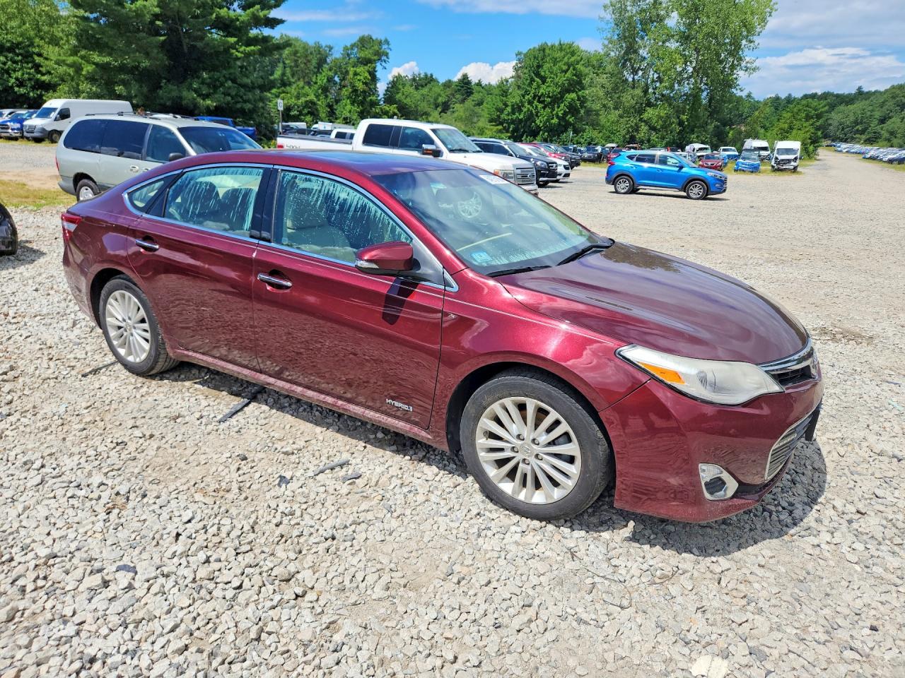 2014 Toyota Avalon Hybrid Xle Premium Burgundy vin: 4T1BD1EB2EU023918
