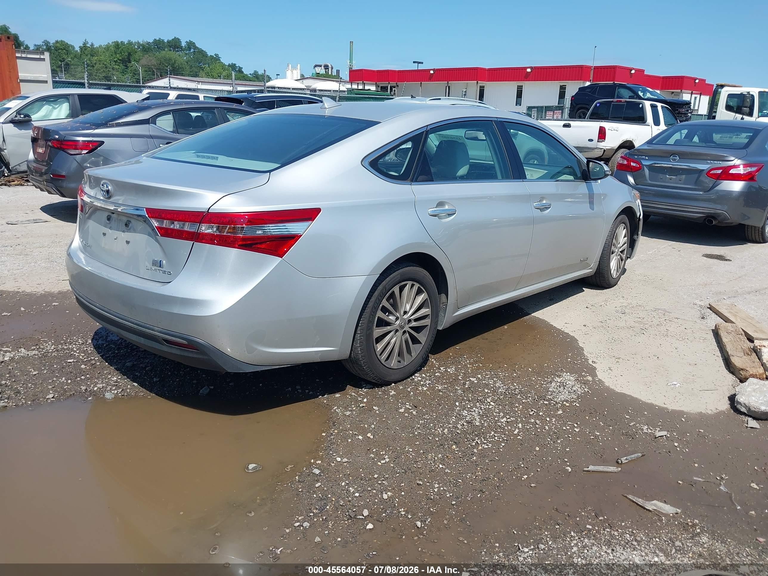 2014 Toyota Avalon Hybrid Limited Silver vin: 4T1BD1EB2EU030030