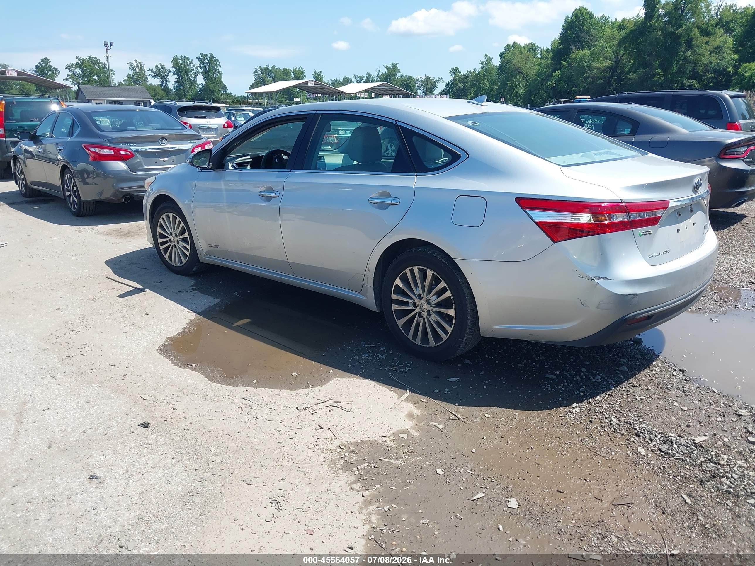 2014 Toyota Avalon Hybrid Limited Silver vin: 4T1BD1EB2EU030030