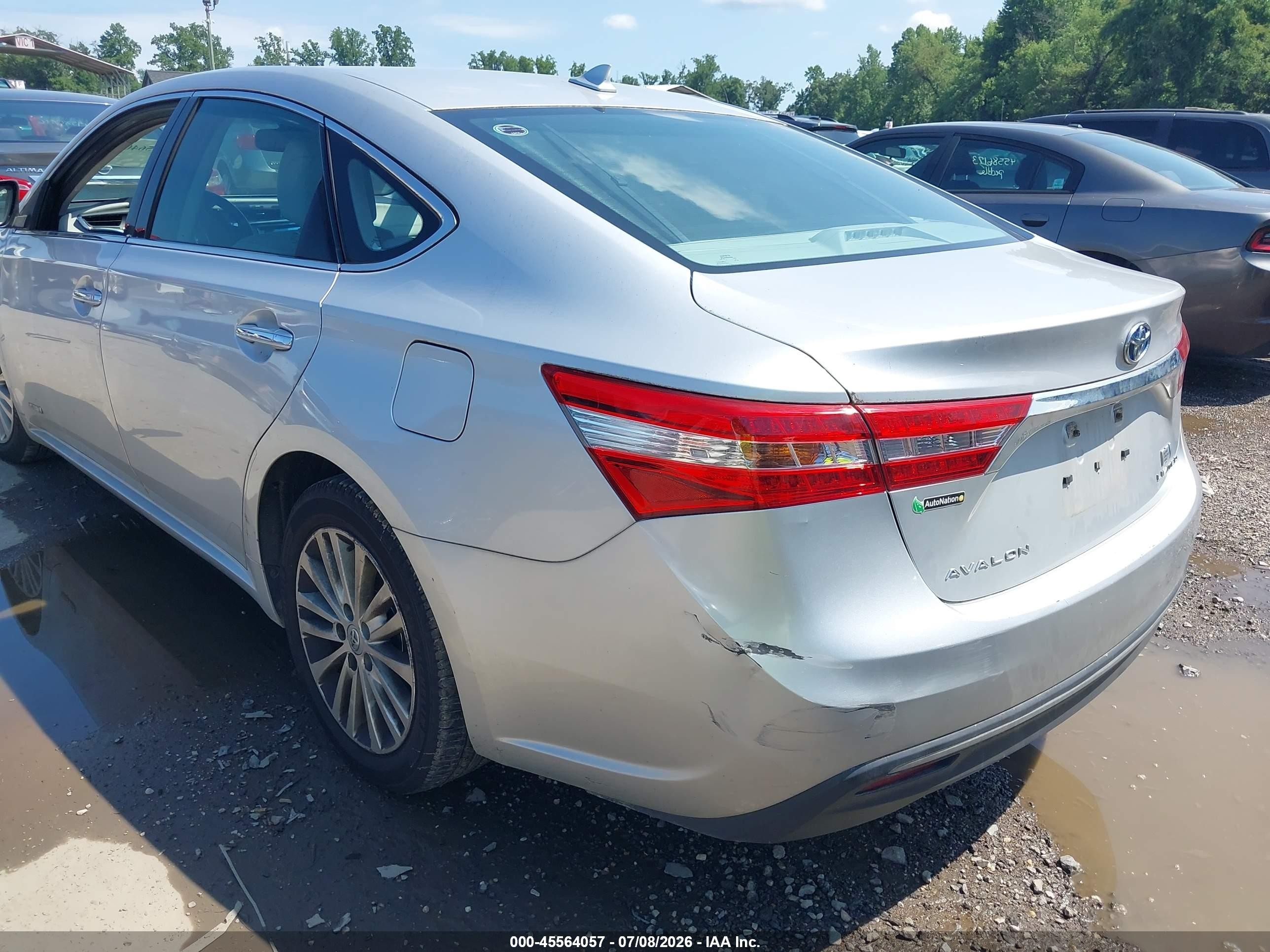 2014 Toyota Avalon Hybrid Limited Silver vin: 4T1BD1EB2EU030030