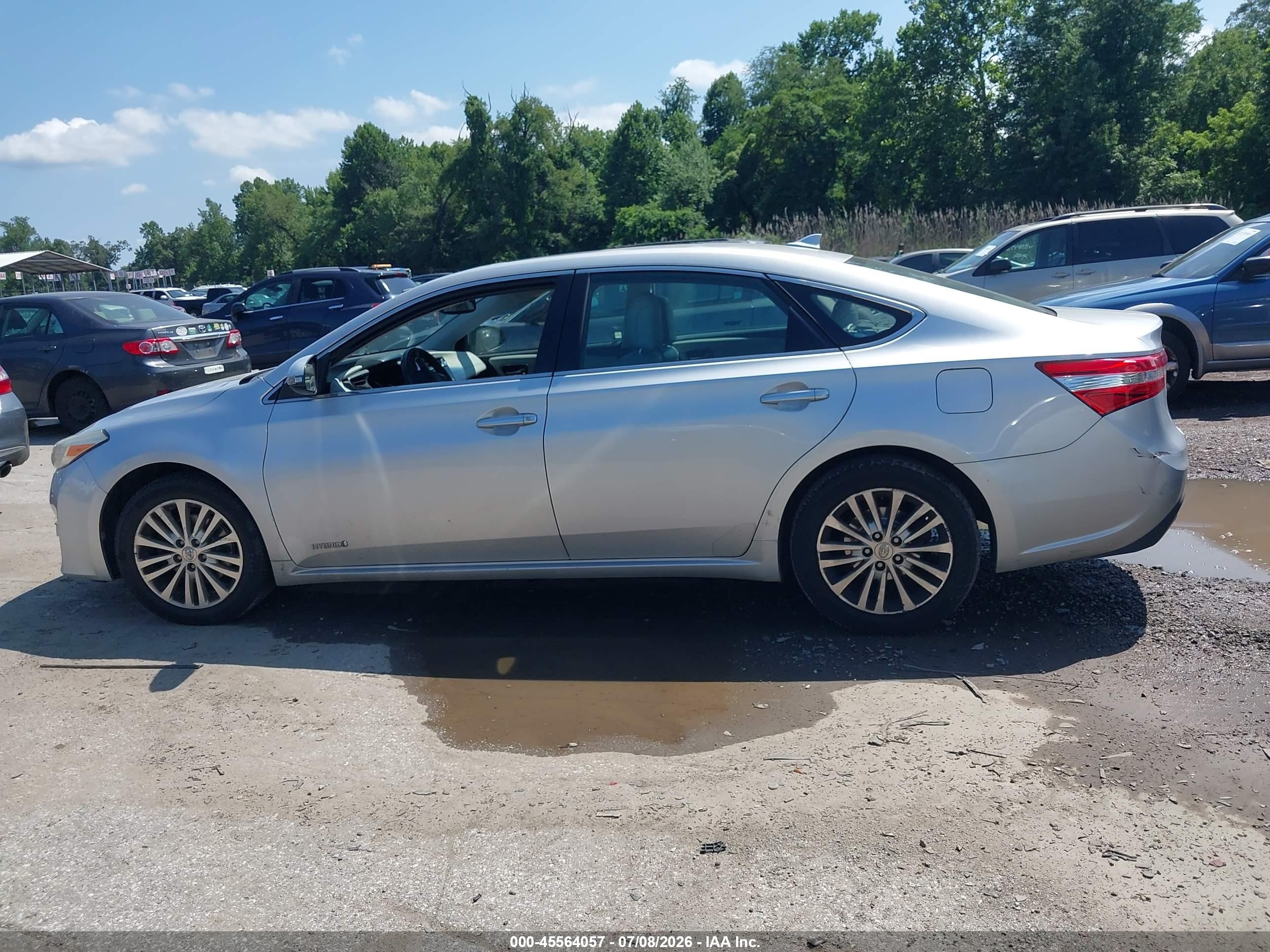 2014 Toyota Avalon Hybrid Limited Silver vin: 4T1BD1EB2EU030030