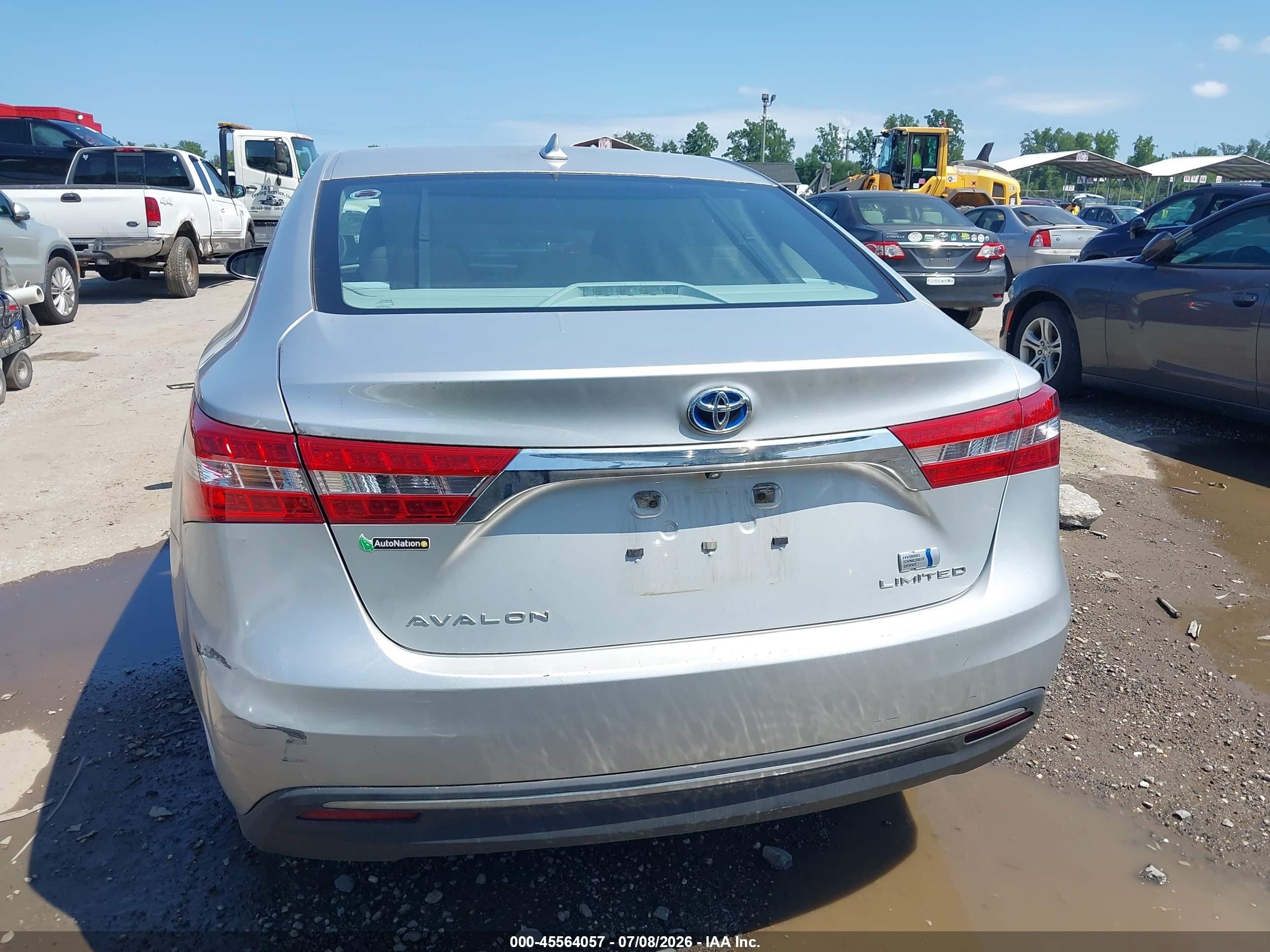 2014 Toyota Avalon Hybrid Limited Silver vin: 4T1BD1EB2EU030030