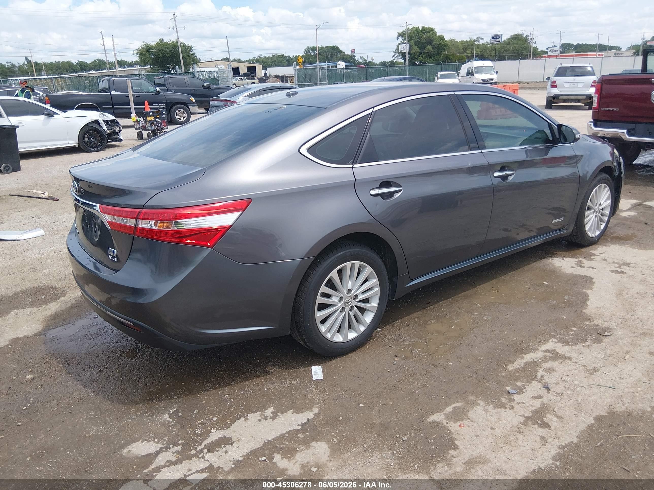 2015 Toyota Avalon Hybrid Xle Touring Gray vin: 4T1BD1EB2FU041370