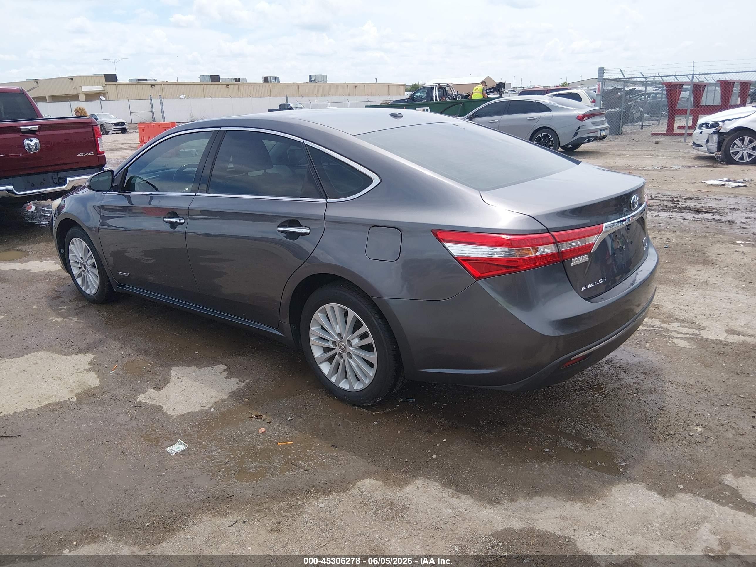 2015 Toyota Avalon Hybrid Xle Touring Gray vin: 4T1BD1EB2FU041370