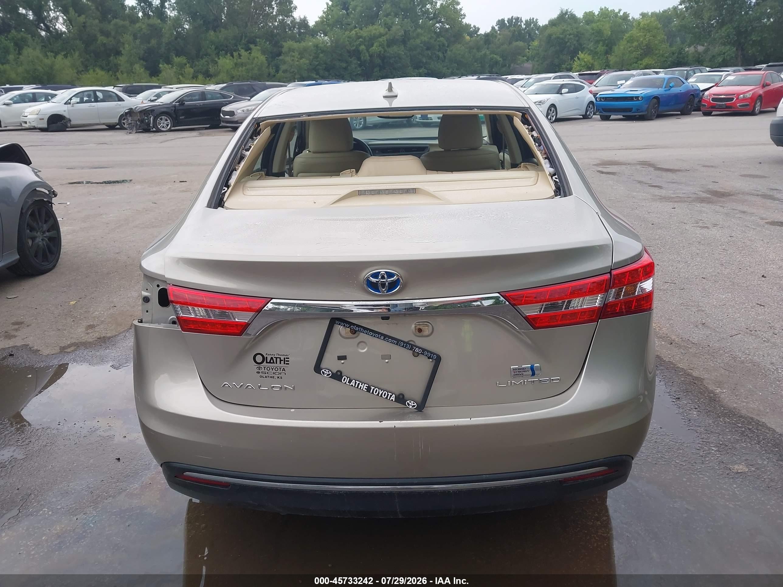 2015 Toyota Avalon Hybrid Limited Champagne vin: 4T1BD1EB2FU045211
