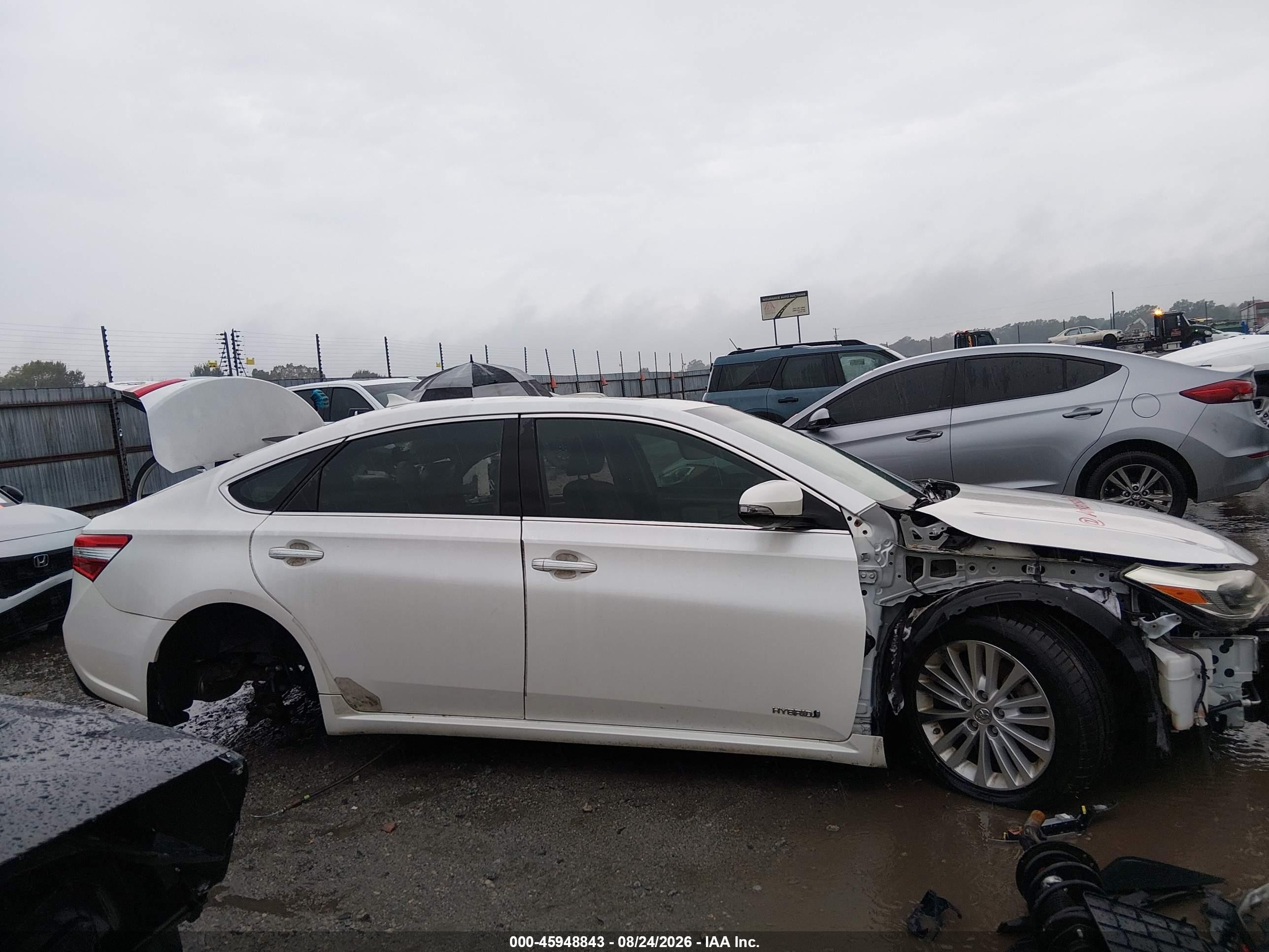 2013 Toyota Avalon Hybrid Limited White vin: 4T1BD1EB3DU007287
