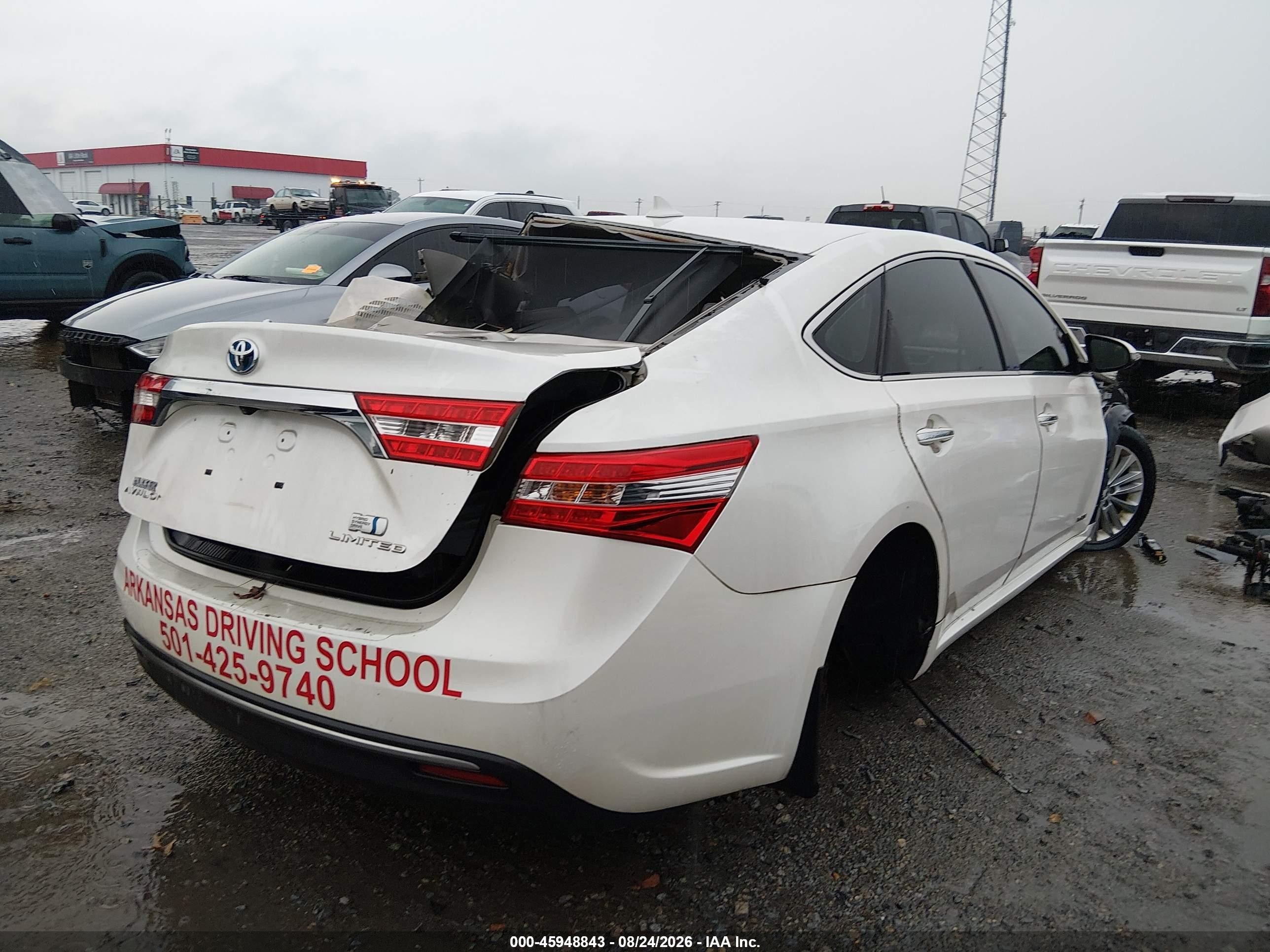 2013 Toyota Avalon Hybrid Limited White vin: 4T1BD1EB3DU007287