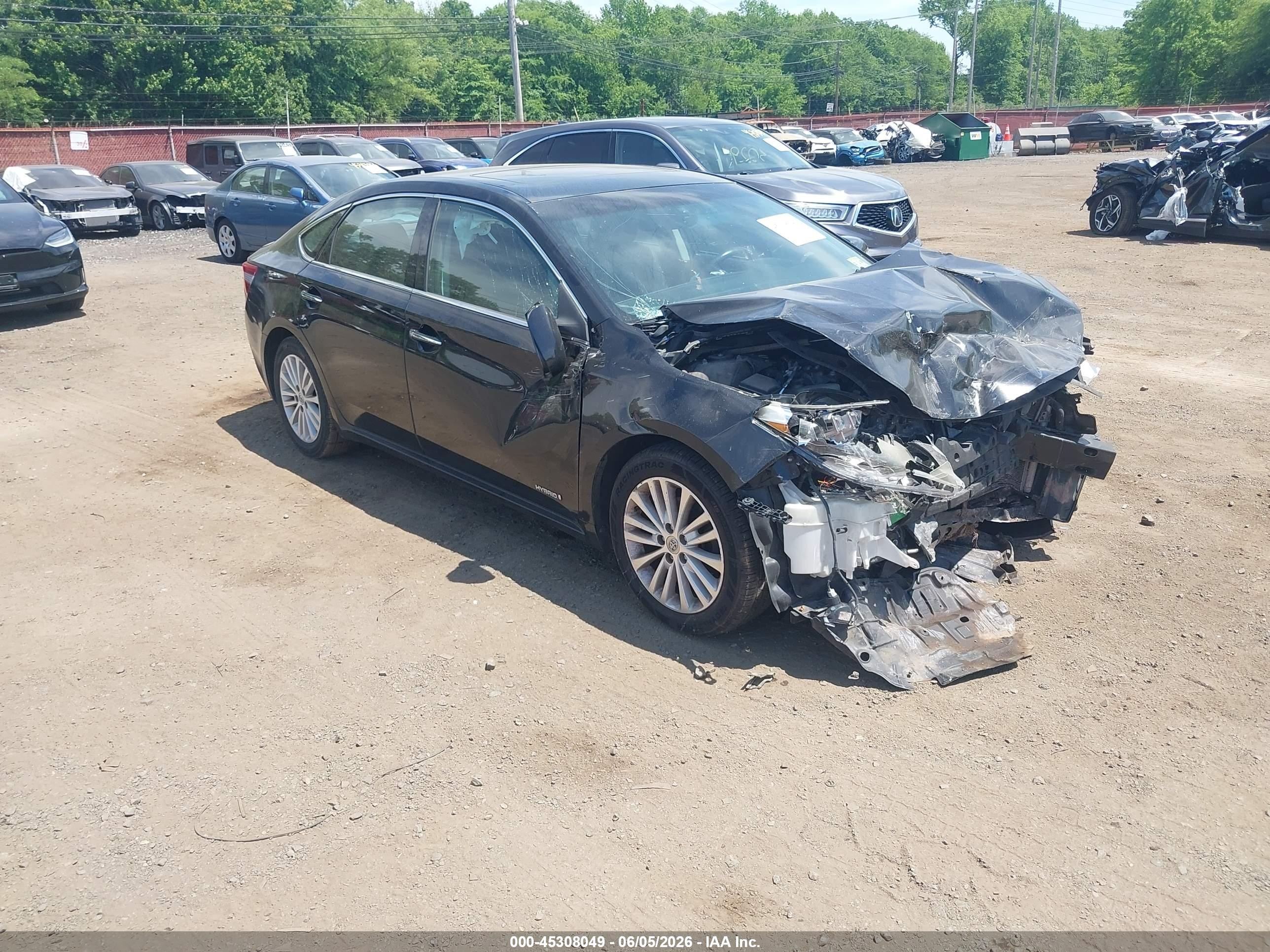 2013 Toyota Avalon Hybrid Limited Black vin: 4T1BD1EB3DU008472