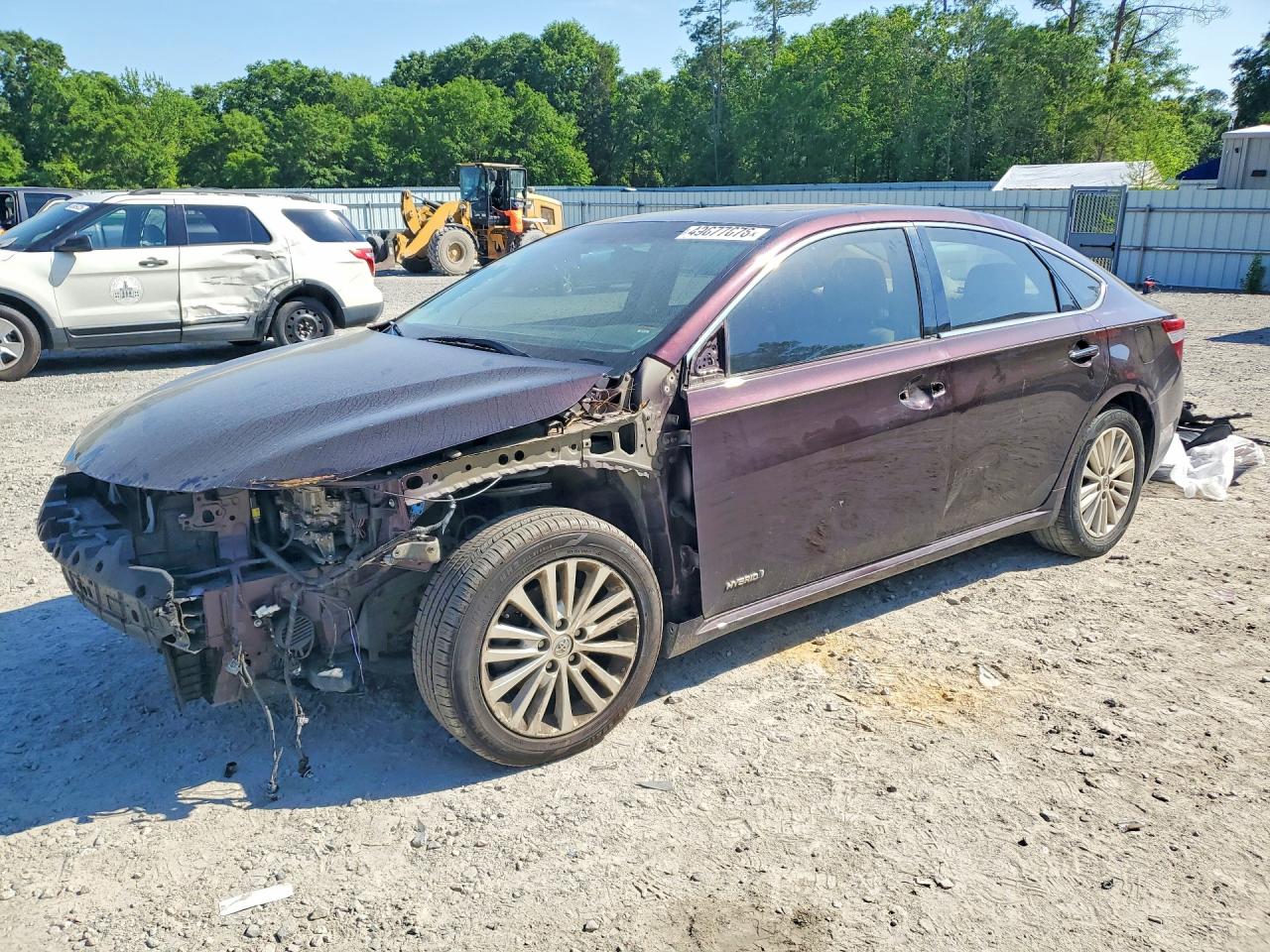 2014 Toyota Avalon Hybrid Xle Premium Burgundy vin: 4T1BD1EB3EU025581