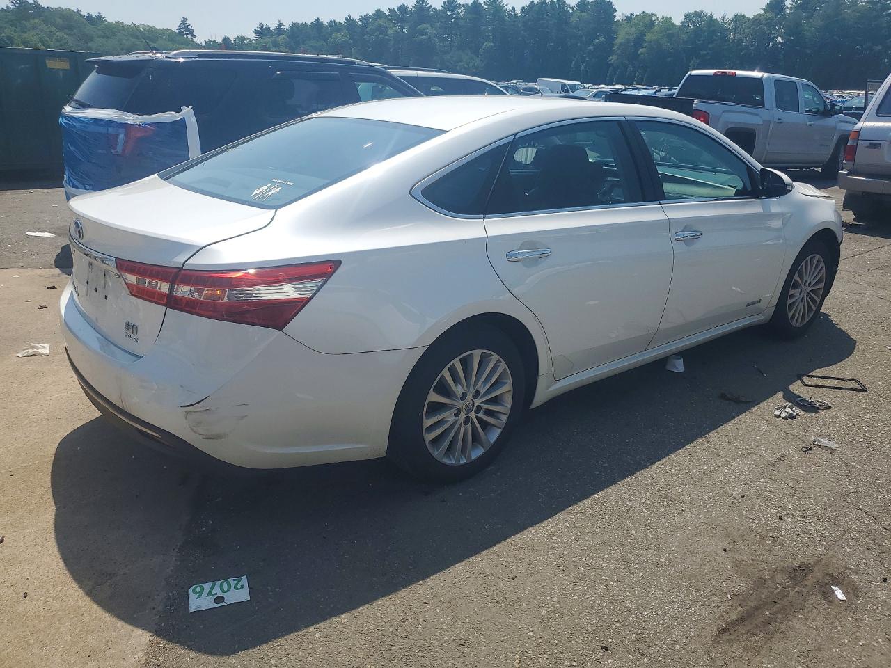 2014 Toyota Avalon Hybrid Xle Premium White vin: 4T1BD1EB3EU030411