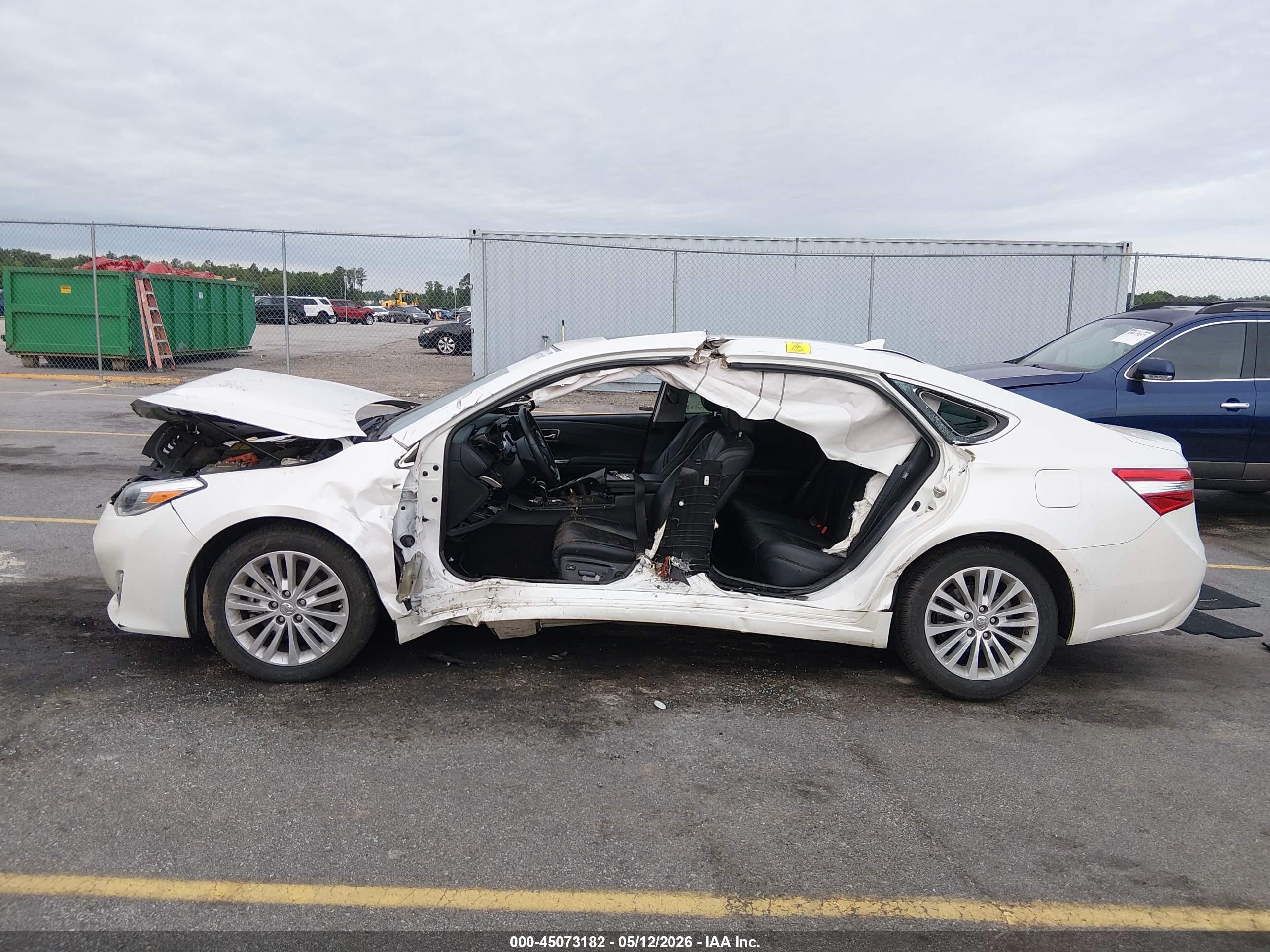 2014 Toyota Avalon Hybrid Limited White vin: 4T1BD1EB3EU035091