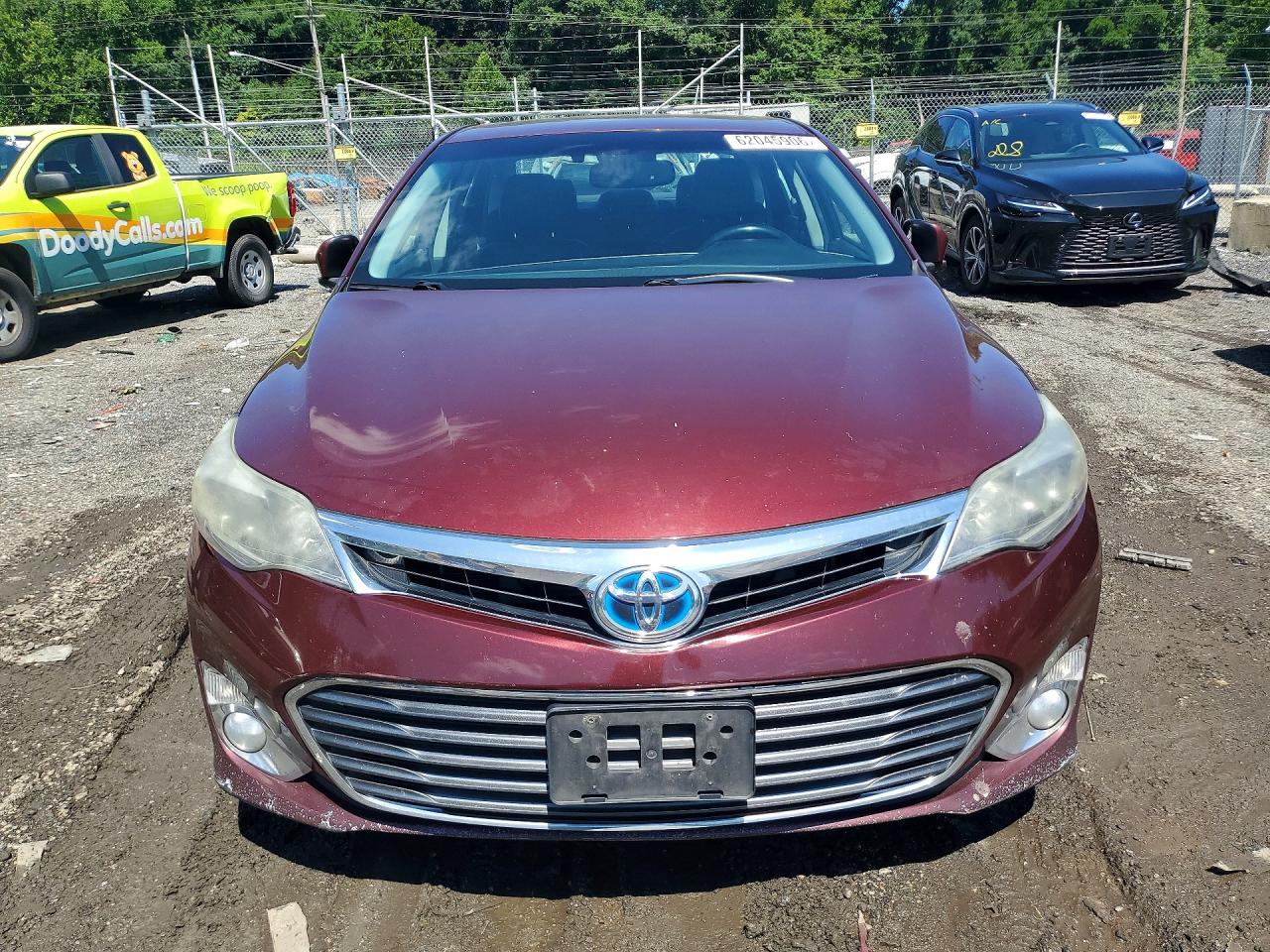 2014 Toyota Avalon Hybrid Limited Burgundy vin: 4T1BD1EB4EU019529