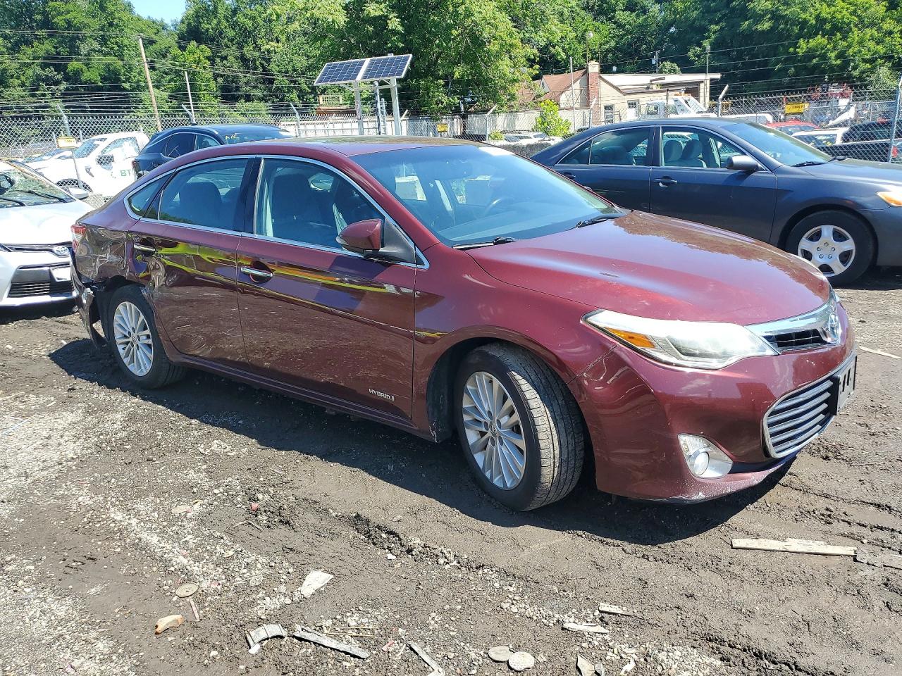 2014 Toyota Avalon Hybrid Limited Burgundy vin: 4T1BD1EB4EU019529