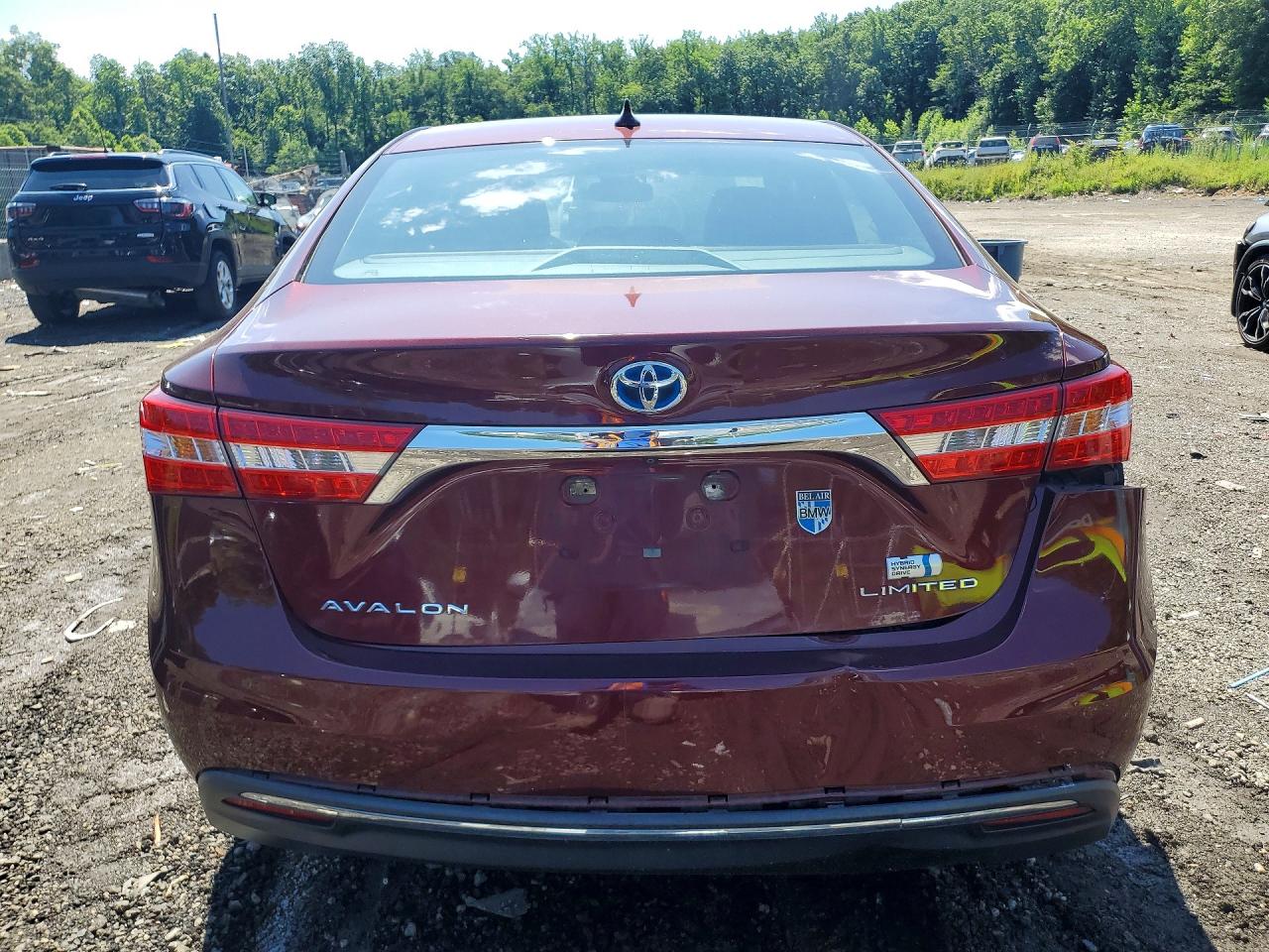 2014 Toyota Avalon Hybrid Limited Burgundy vin: 4T1BD1EB4EU019529