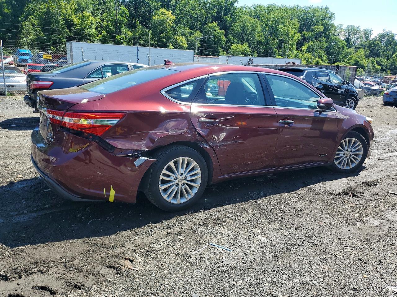 2014 Toyota Avalon Hybrid Limited Burgundy vin: 4T1BD1EB4EU019529