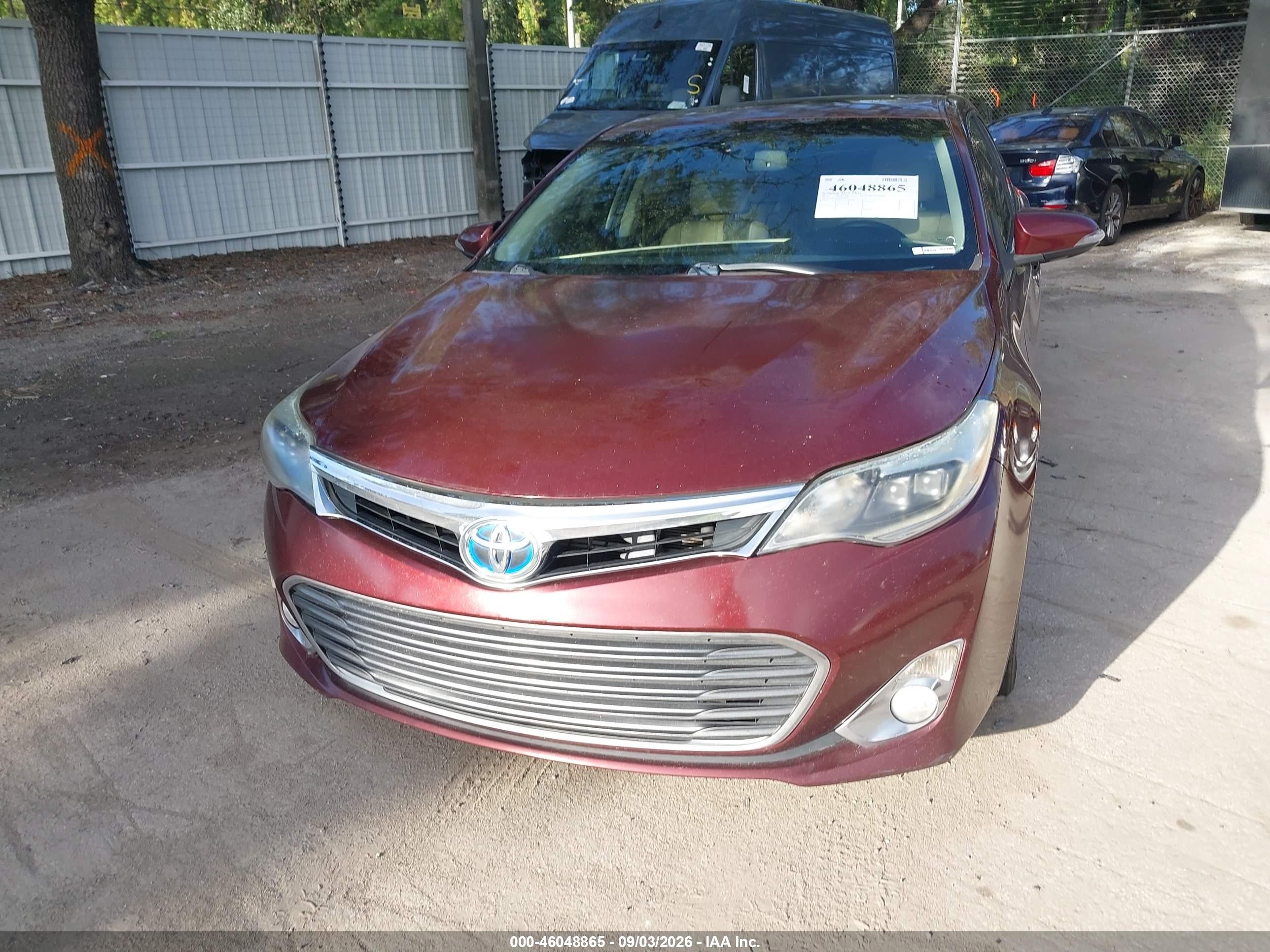 2014 Toyota Avalon Hybrid Limited Бордовый vin: 4T1BD1EB4EU019742