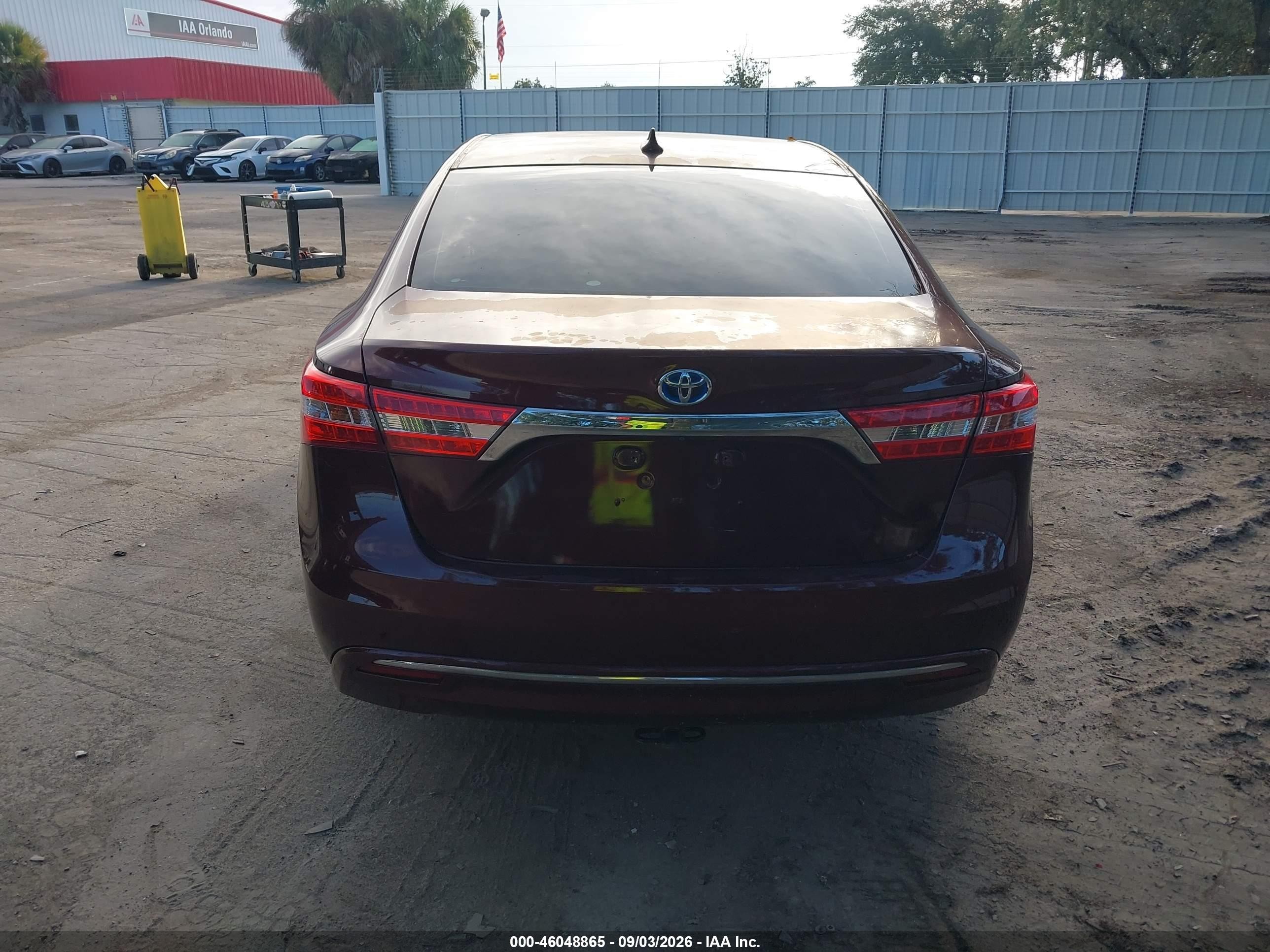 2014 Toyota Avalon Hybrid Limited Бордовый vin: 4T1BD1EB4EU019742