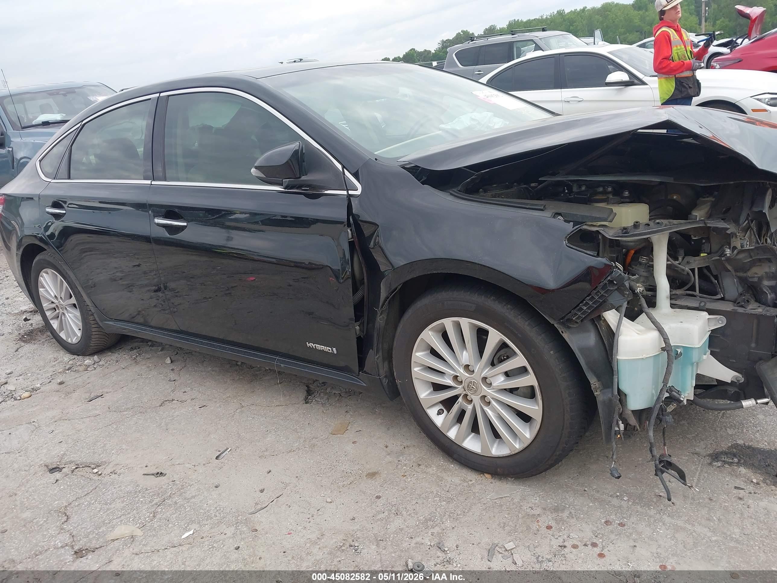 2014 Toyota Avalon Hybrid Limited Black vin: 4T1BD1EB4EU033933