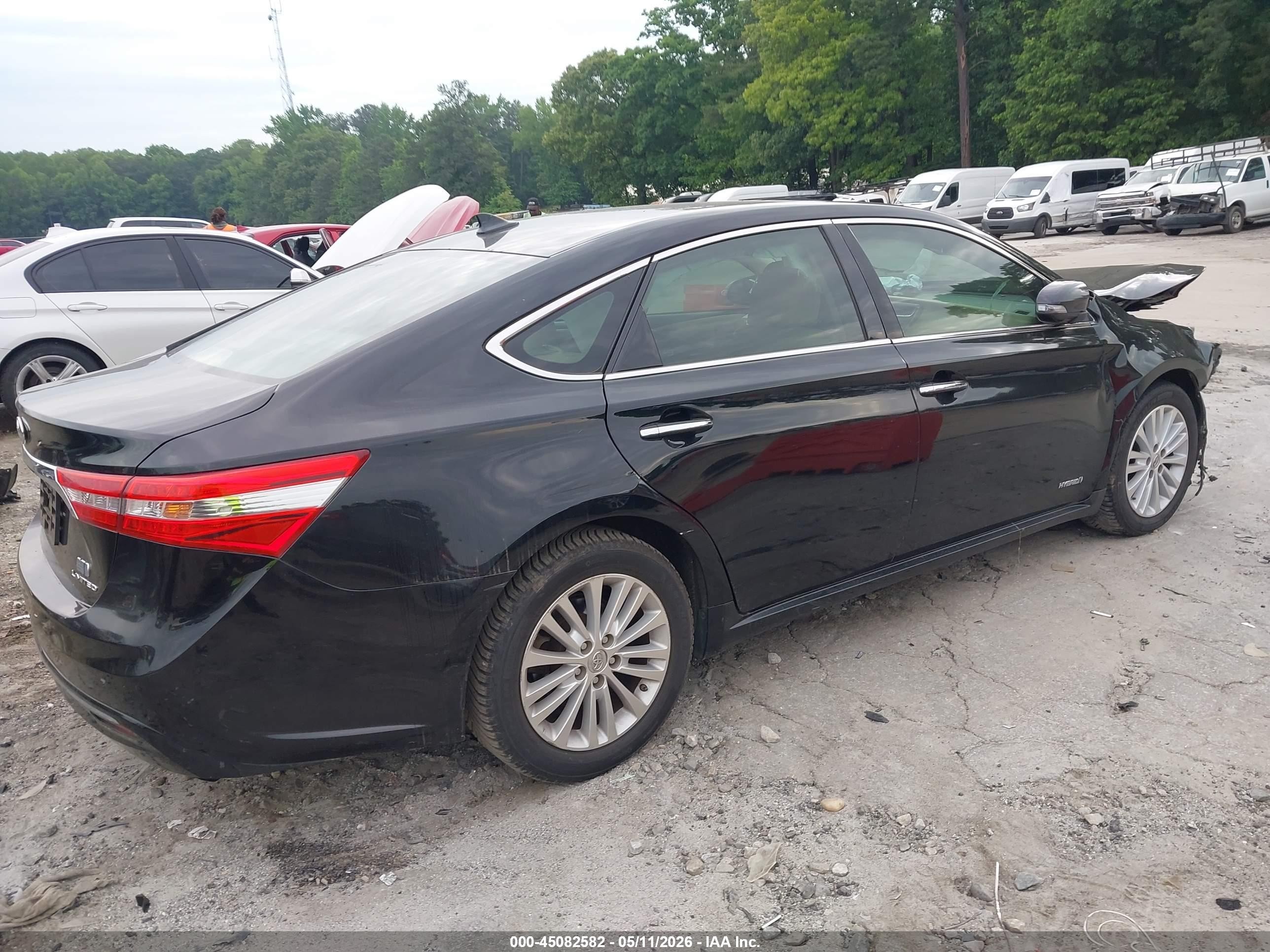 2014 Toyota Avalon Hybrid Limited Черный vin: 4T1BD1EB4EU033933
