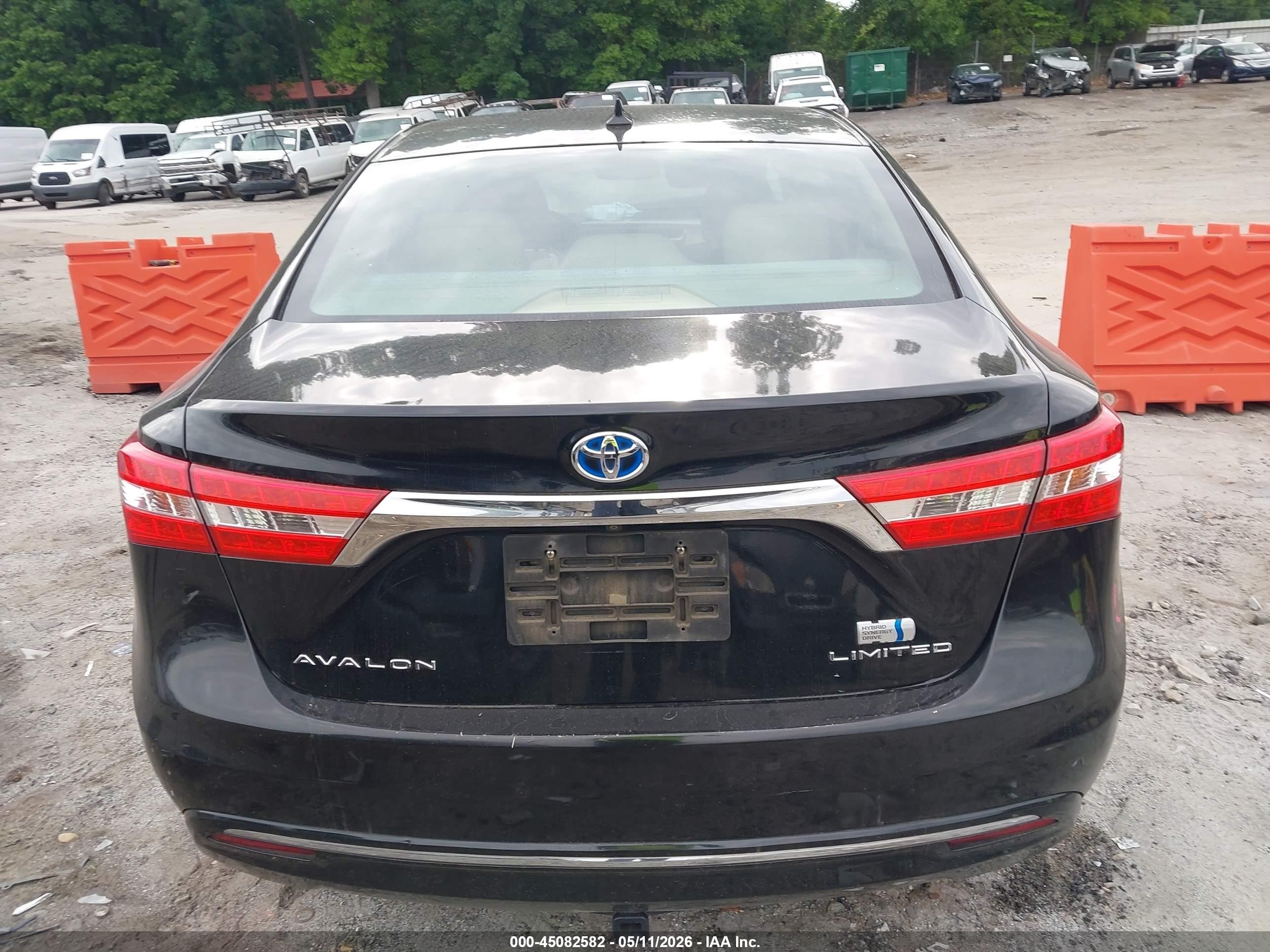 2014 Toyota Avalon Hybrid Limited Черный vin: 4T1BD1EB4EU033933