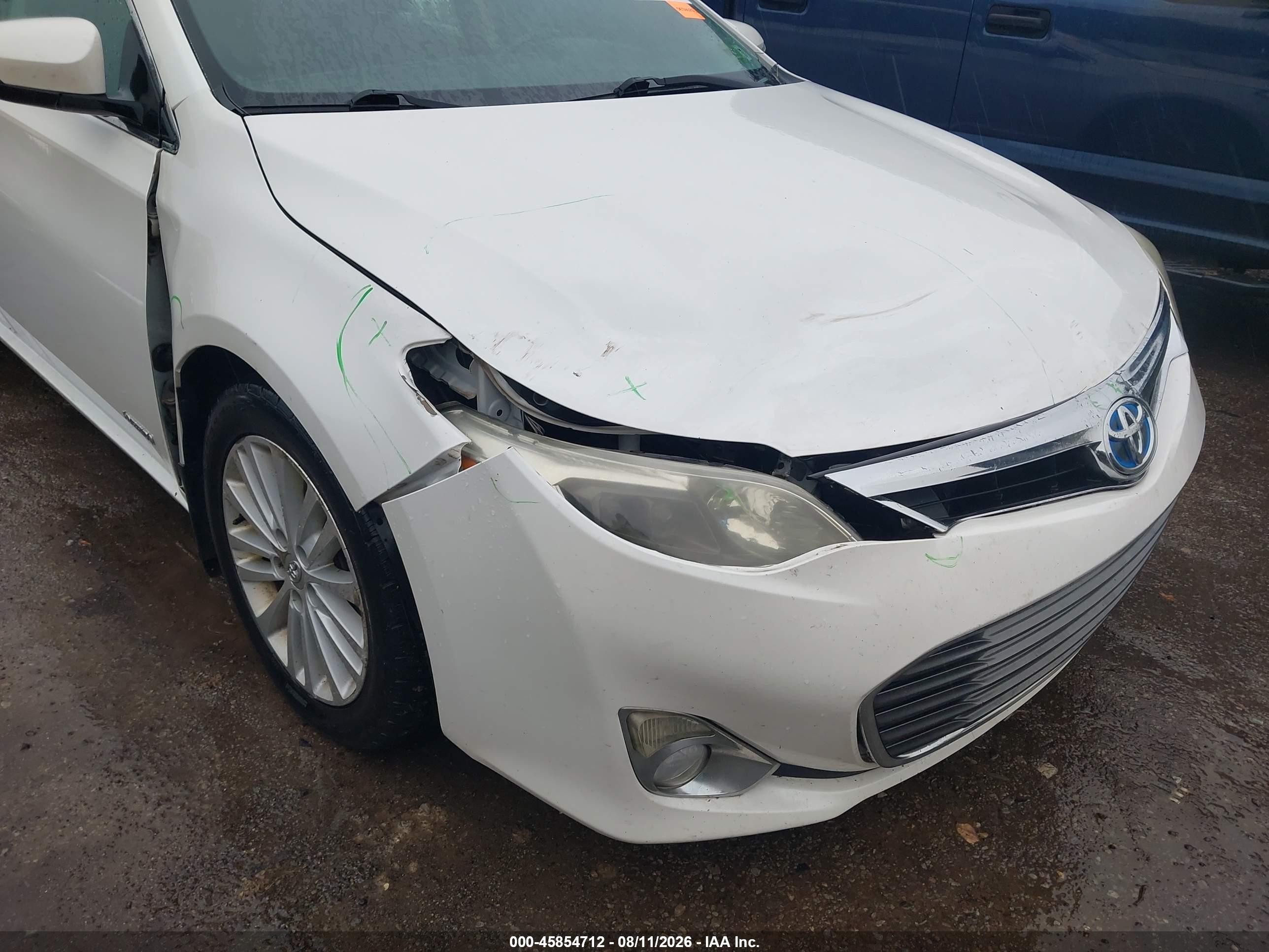 2013 Toyota Avalon Hybrid Xle Touring White vin: 4T1BD1EB5DU012989