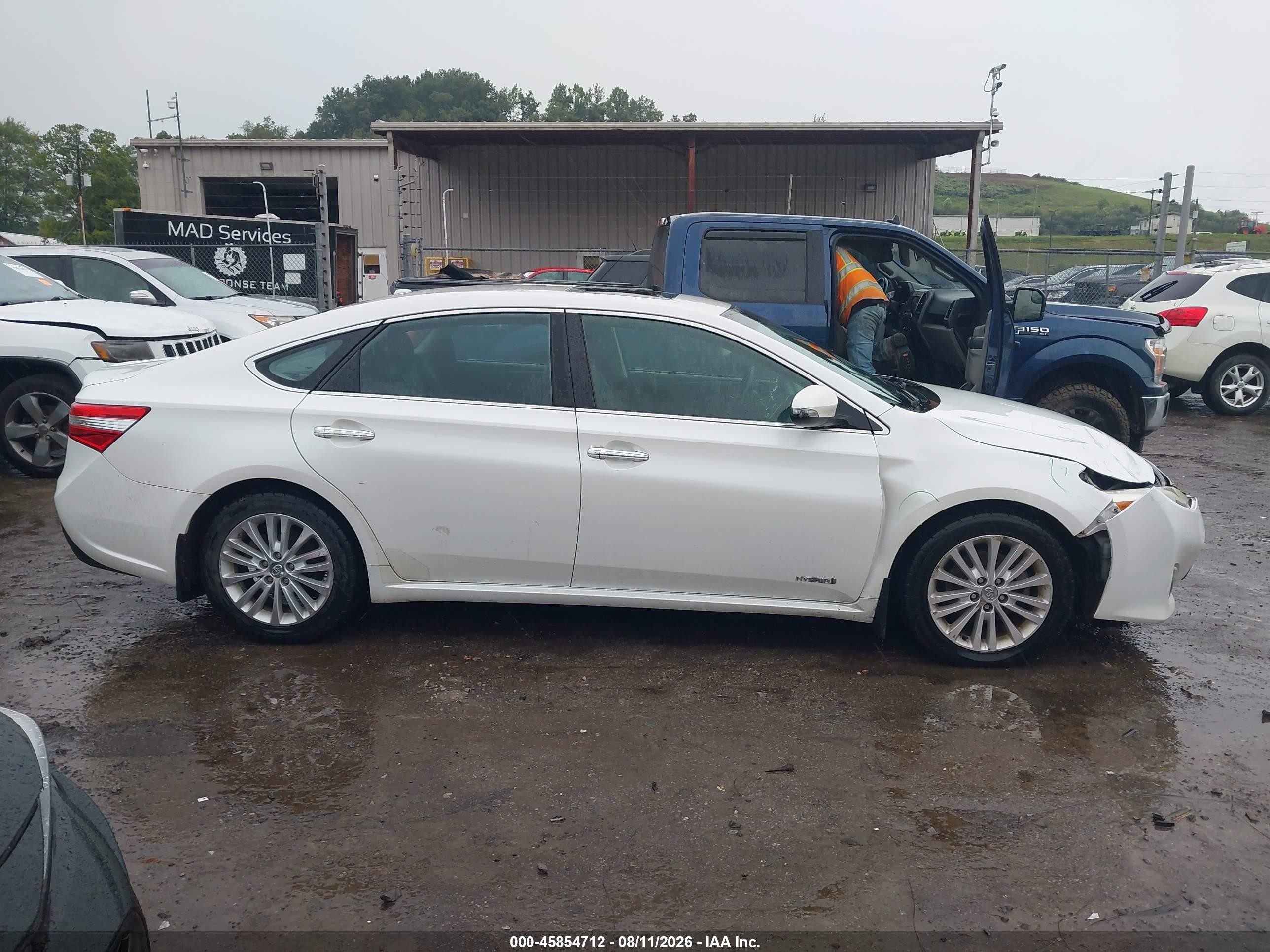 2013 Toyota Avalon Hybrid Xle Touring White vin: 4T1BD1EB5DU012989